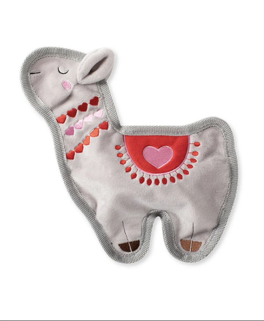 LLAMA BE YOUR VALENTINE DURABLE DOG TOY