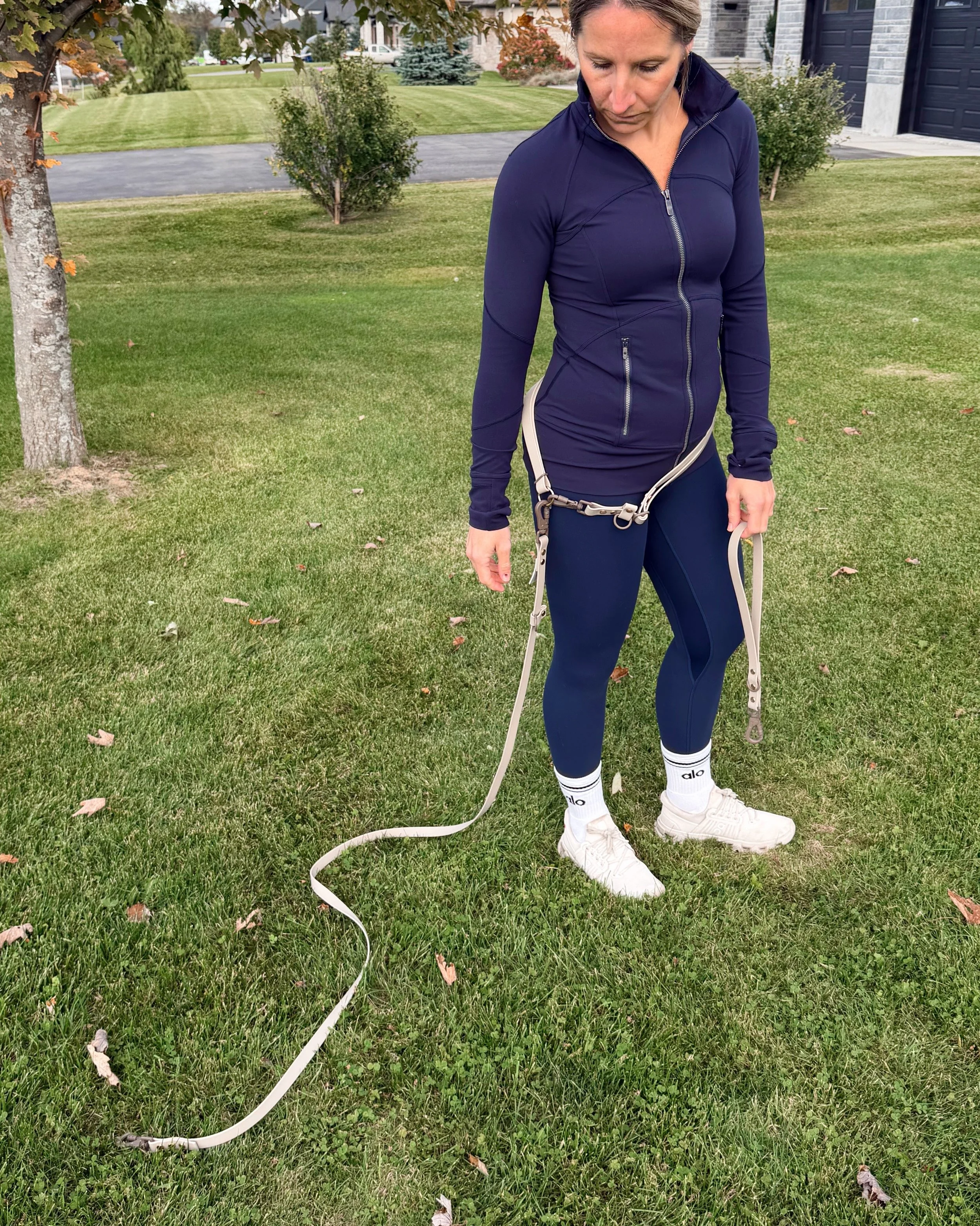 Hands-free dog leash customizable