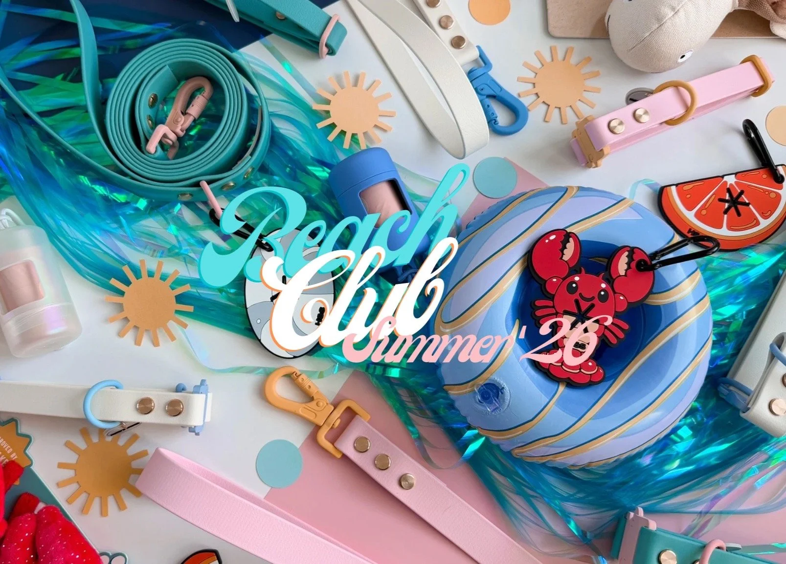 Summer collection dog collars and leashes