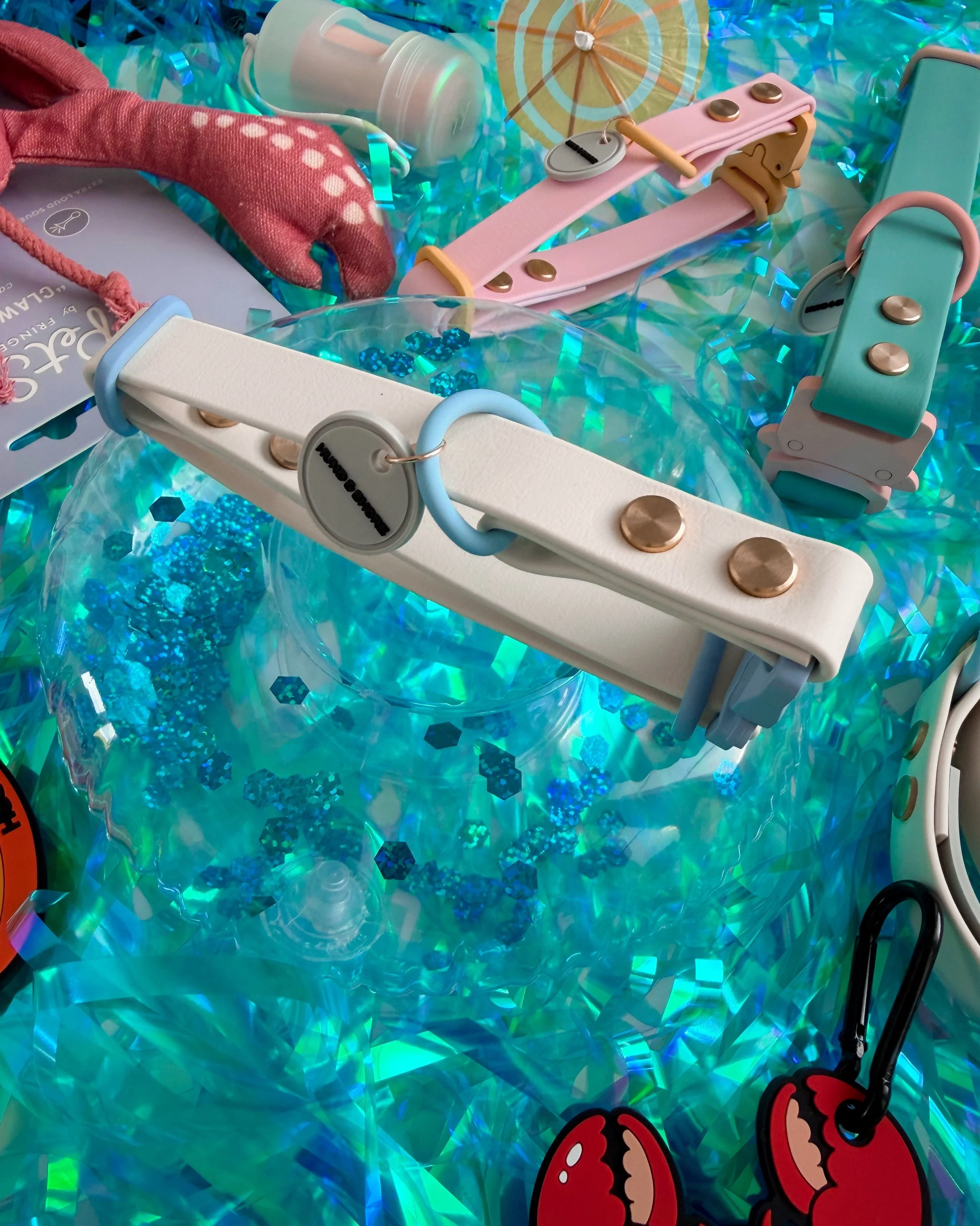 Beach Club waterproof biothane dog collar and leash collection Salty Dog Tidal Paws Cabana Summer 2026 Hund and Shore Canada