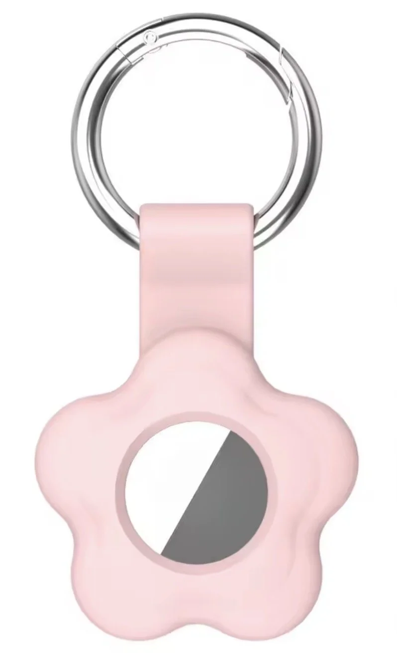 Pink airtag holder for dog collar