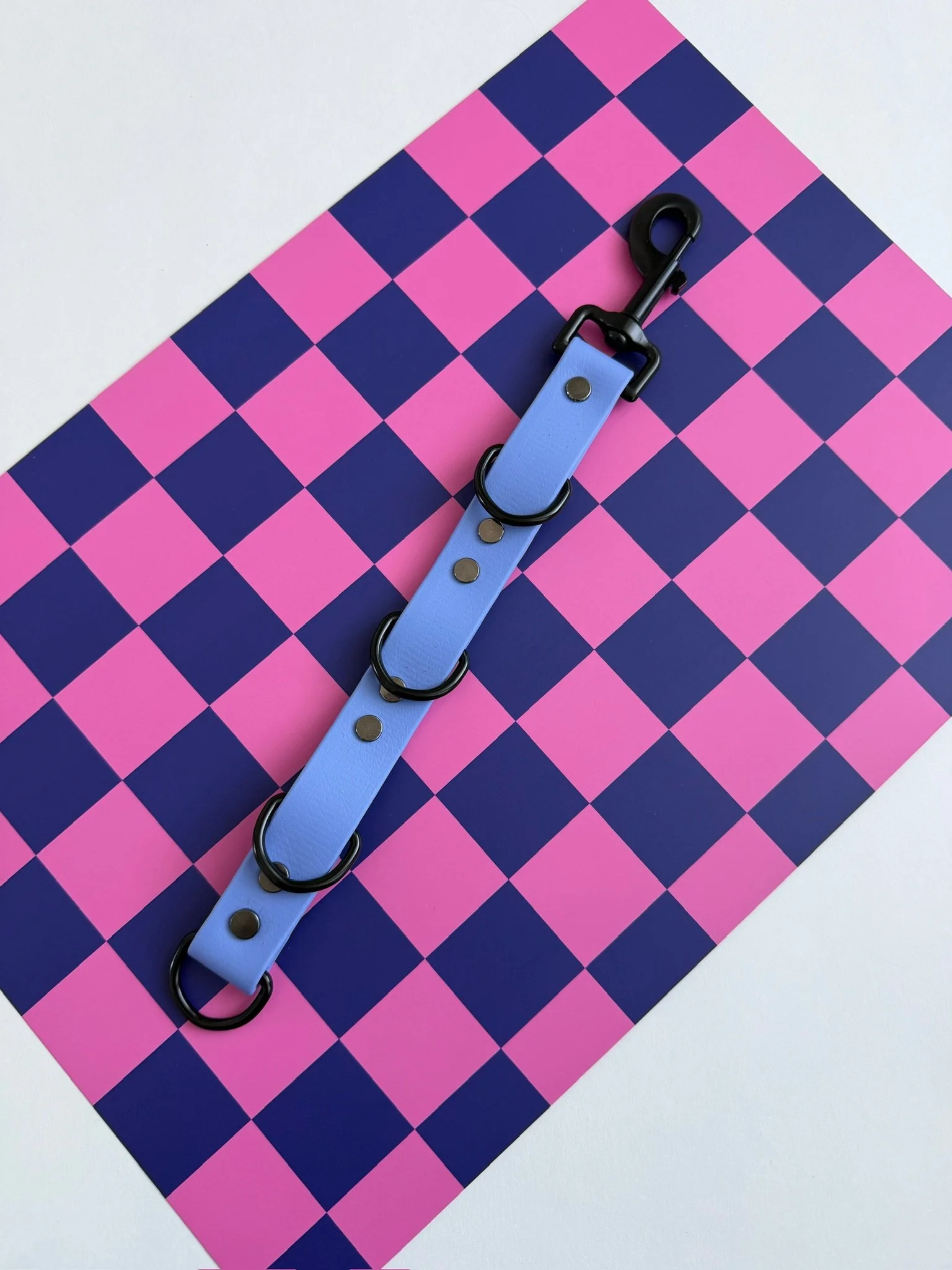 blue grooming extender strap