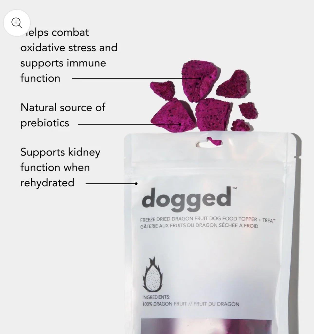 Freeze Dried Dog Treats Dragon Fruit