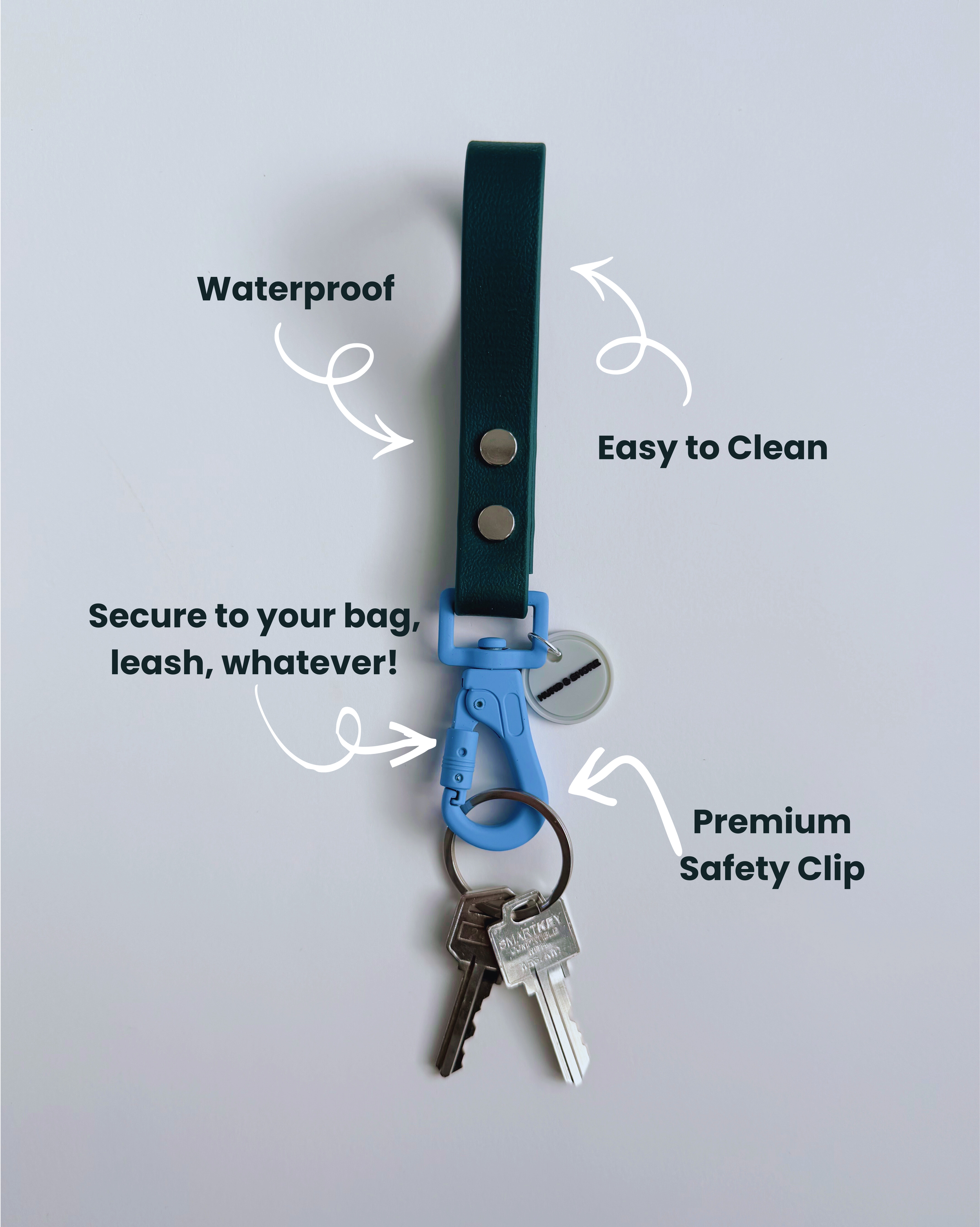 Shore Clip Keychain instructional image