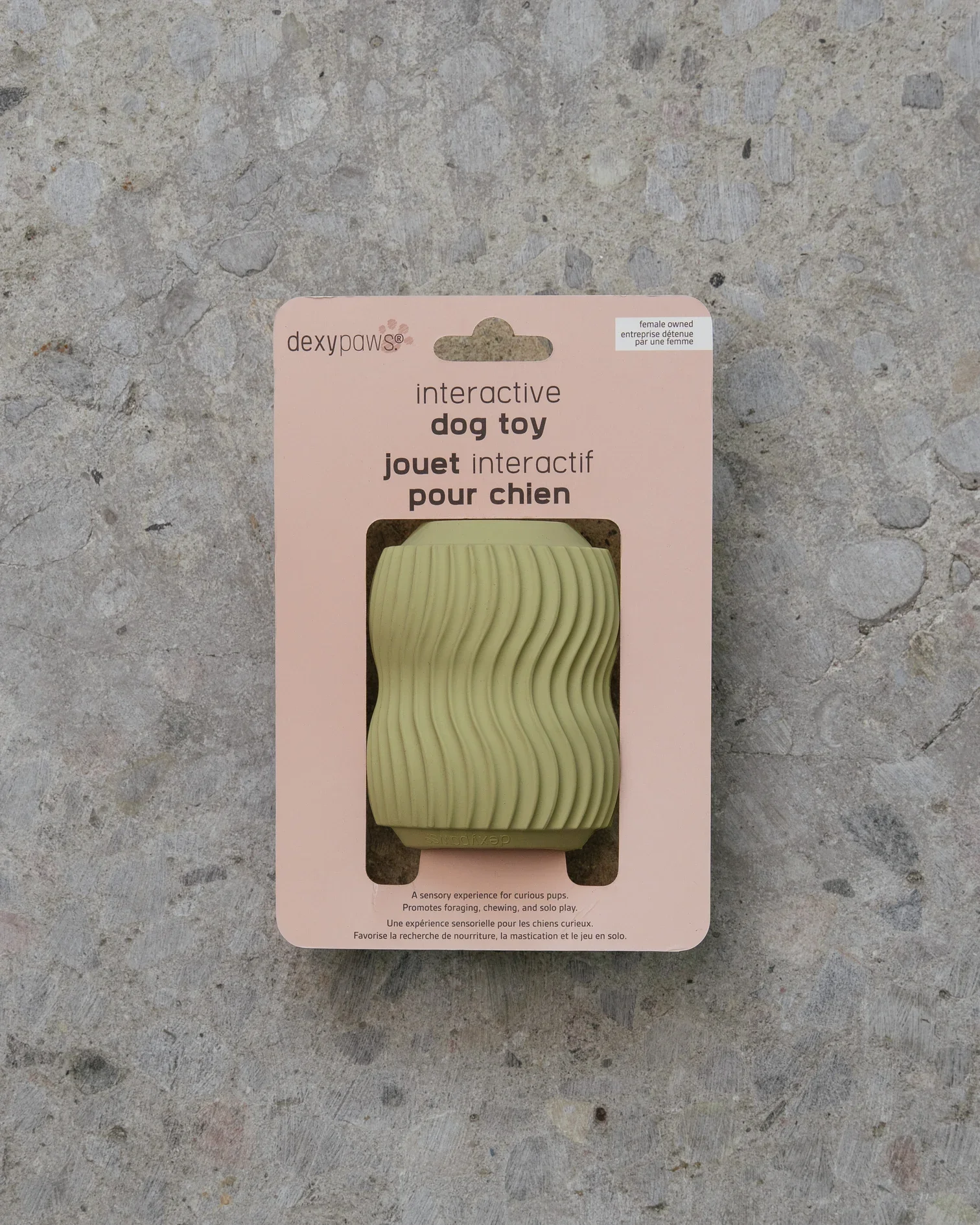 SAGE GREEN AGRESSIVE TEETHING / TREAT DISPENSING TOY