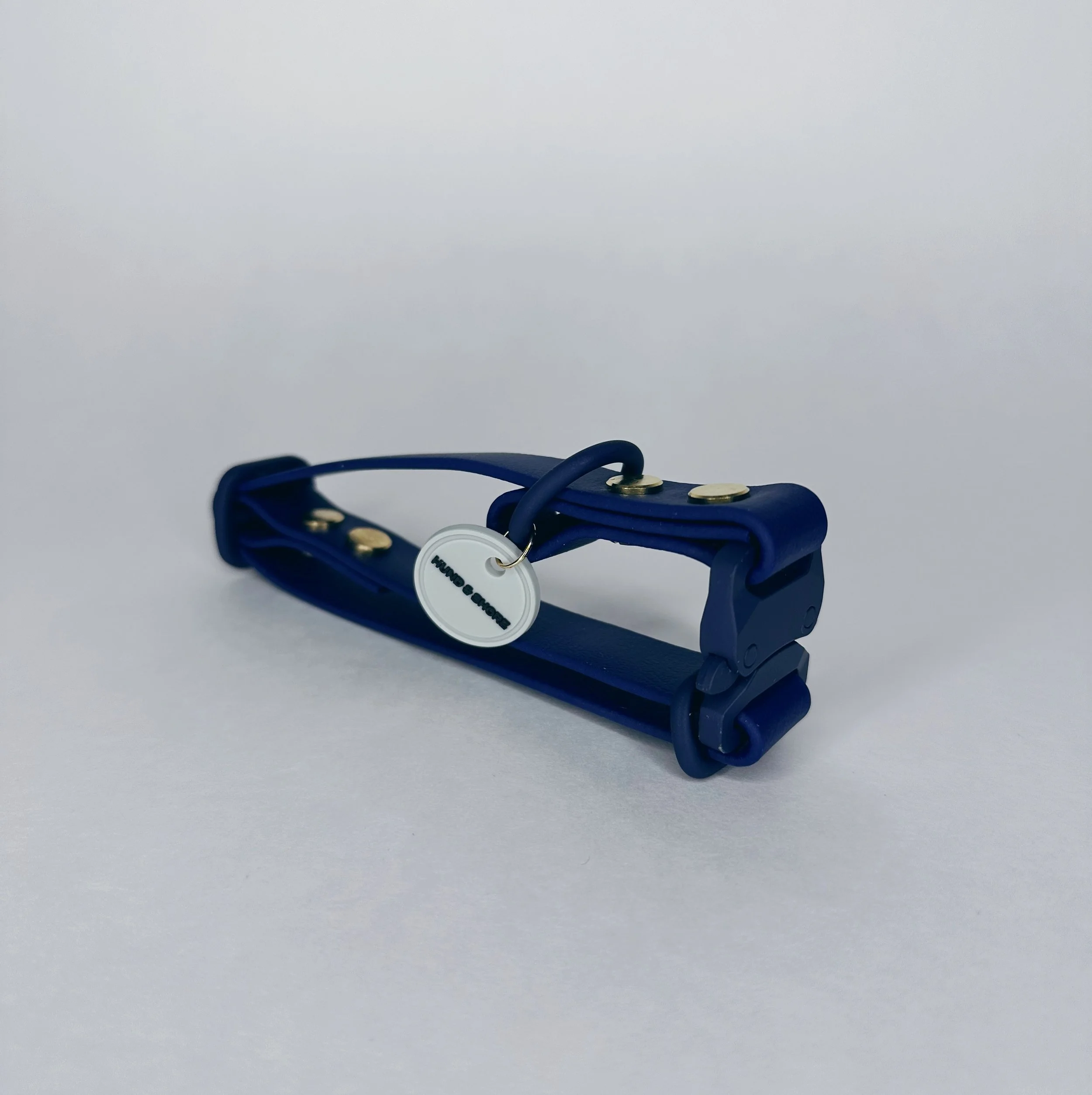 Midnight Rover tonal navy waterproof biothane dog collar Hund Trails Collection Hund and Shore Canada