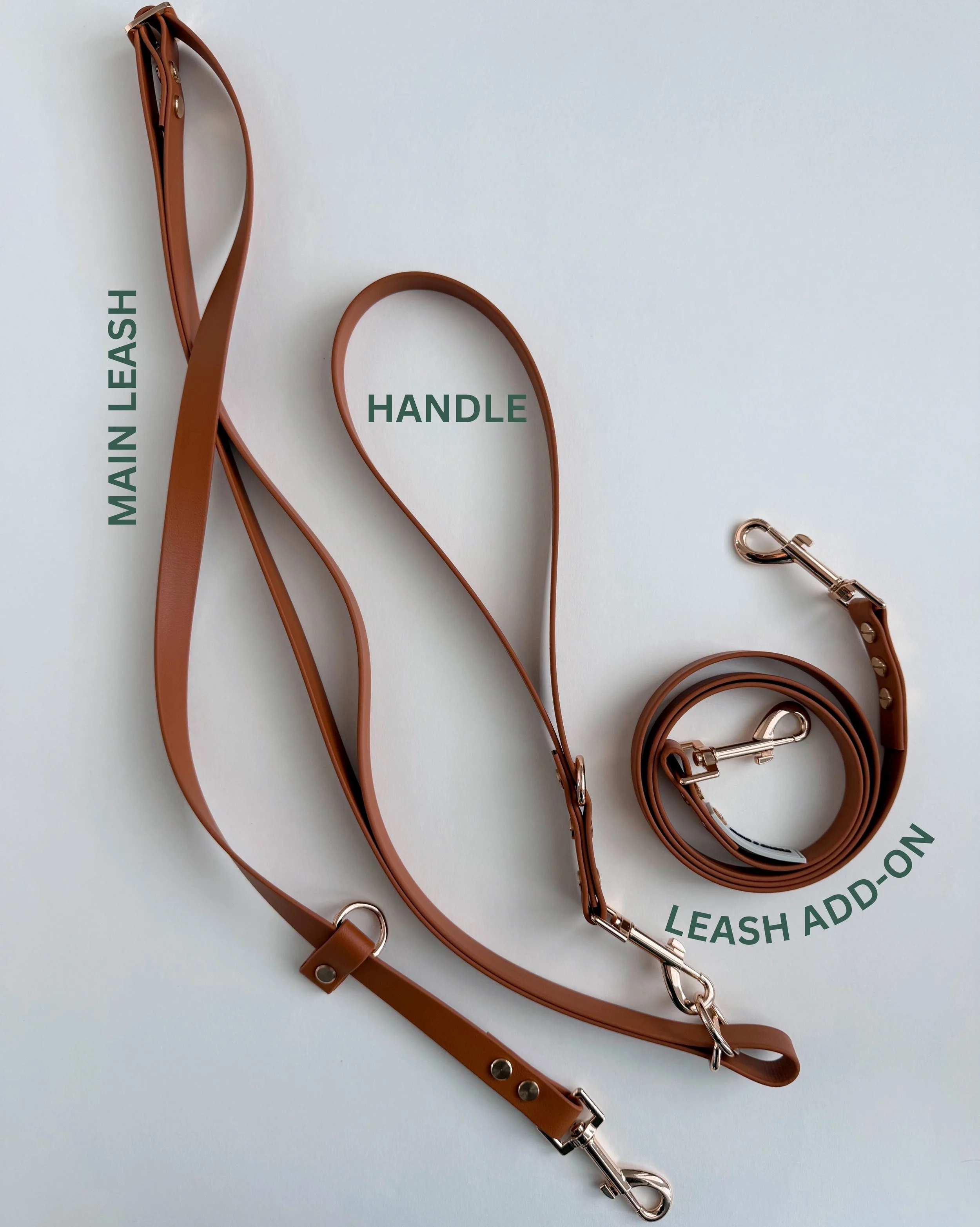 Leash add-on for customizable leash system