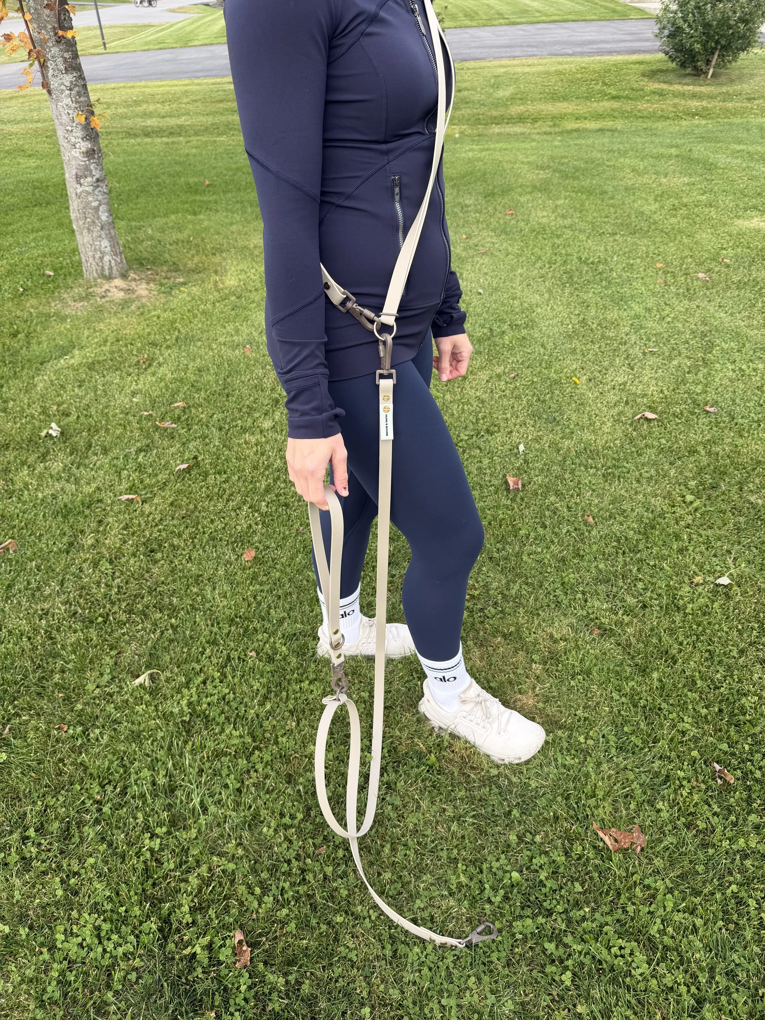 Hands-free dog leash durable and customizable