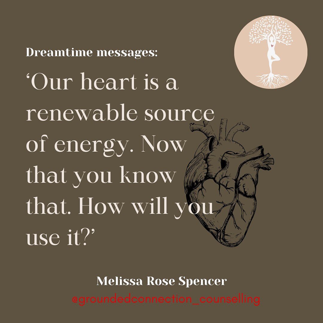 A message from my dreamtime last night:

&lsquo;Our heart is a renewable source of energy. Now that you know that. How will you use it?&rsquo;

How does this land with you and what meaning might you derive from it?

Winter is a time to go inside, res