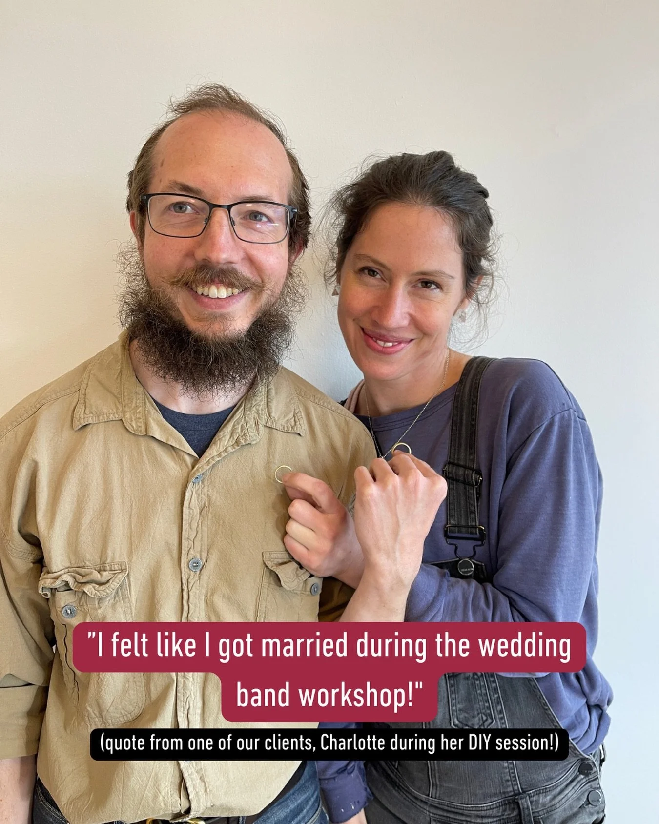 Tag someone who needs to know about our amazing DIY wedding band workshops!

We hear from our couples that the experience of making their own wedding bands was one of their favorite parts of their engagement. And we love getting to be a part of somet