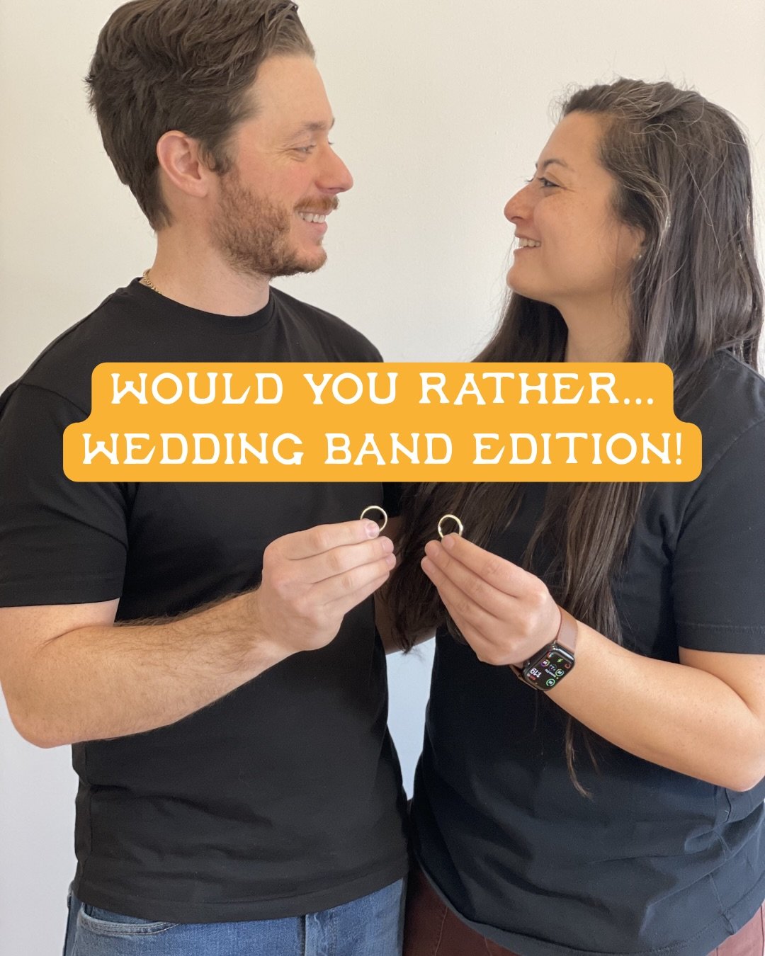 A. DIY Wedding Band Workshop with Alloy or 
B. Those other guys...

If you are ready to make a one-of-a-kind piece, in a fun and creative setting, while supporting small and local, our DIY Wedding Band workshops are for you! Head to our stories today