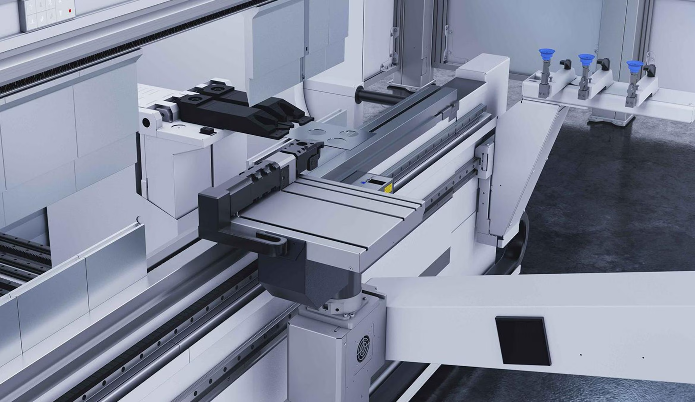 The pivoting-jaw gripper helps to bend small components automatically.