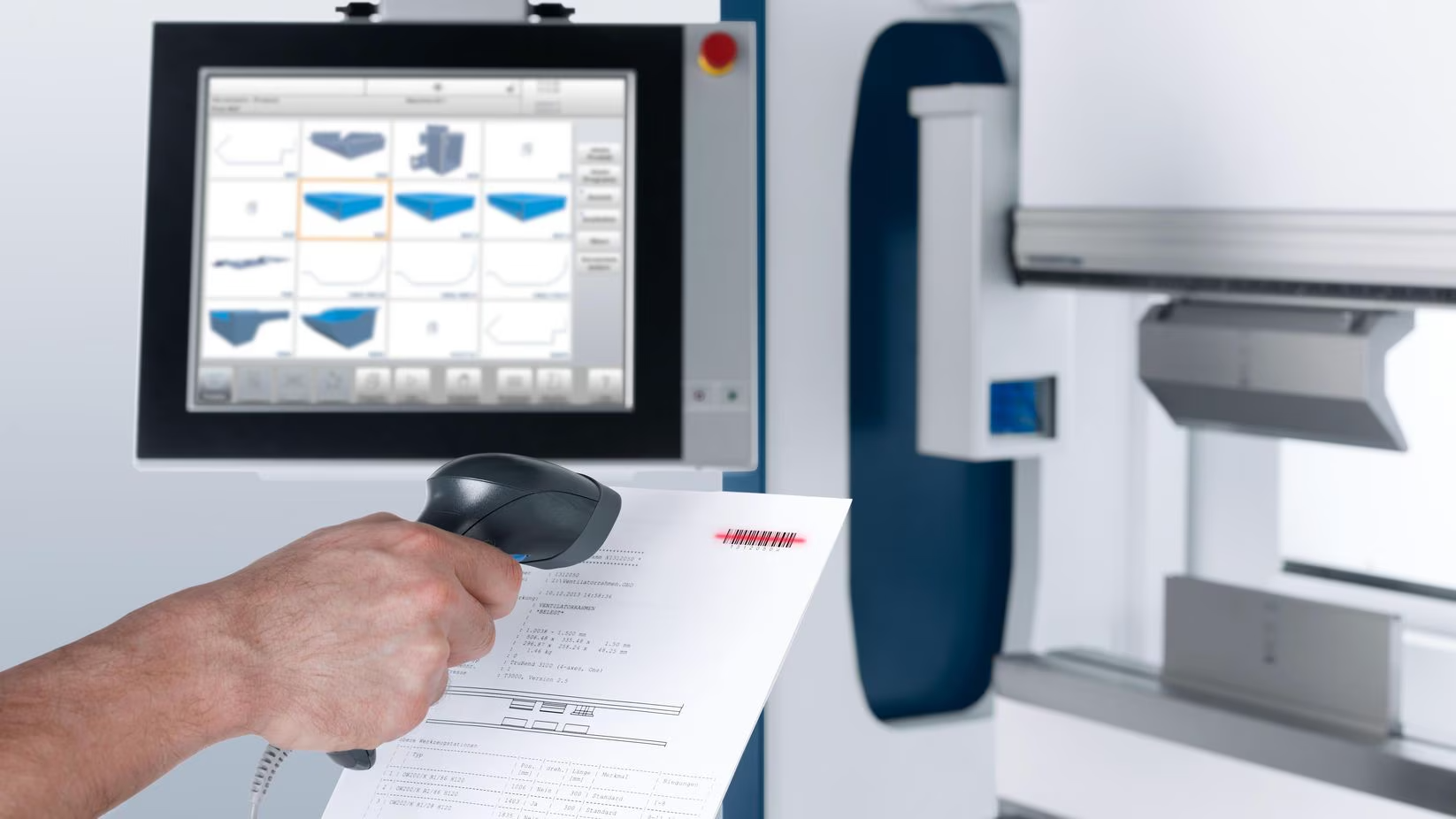 You can call up programs quite easily using the bar code reader.