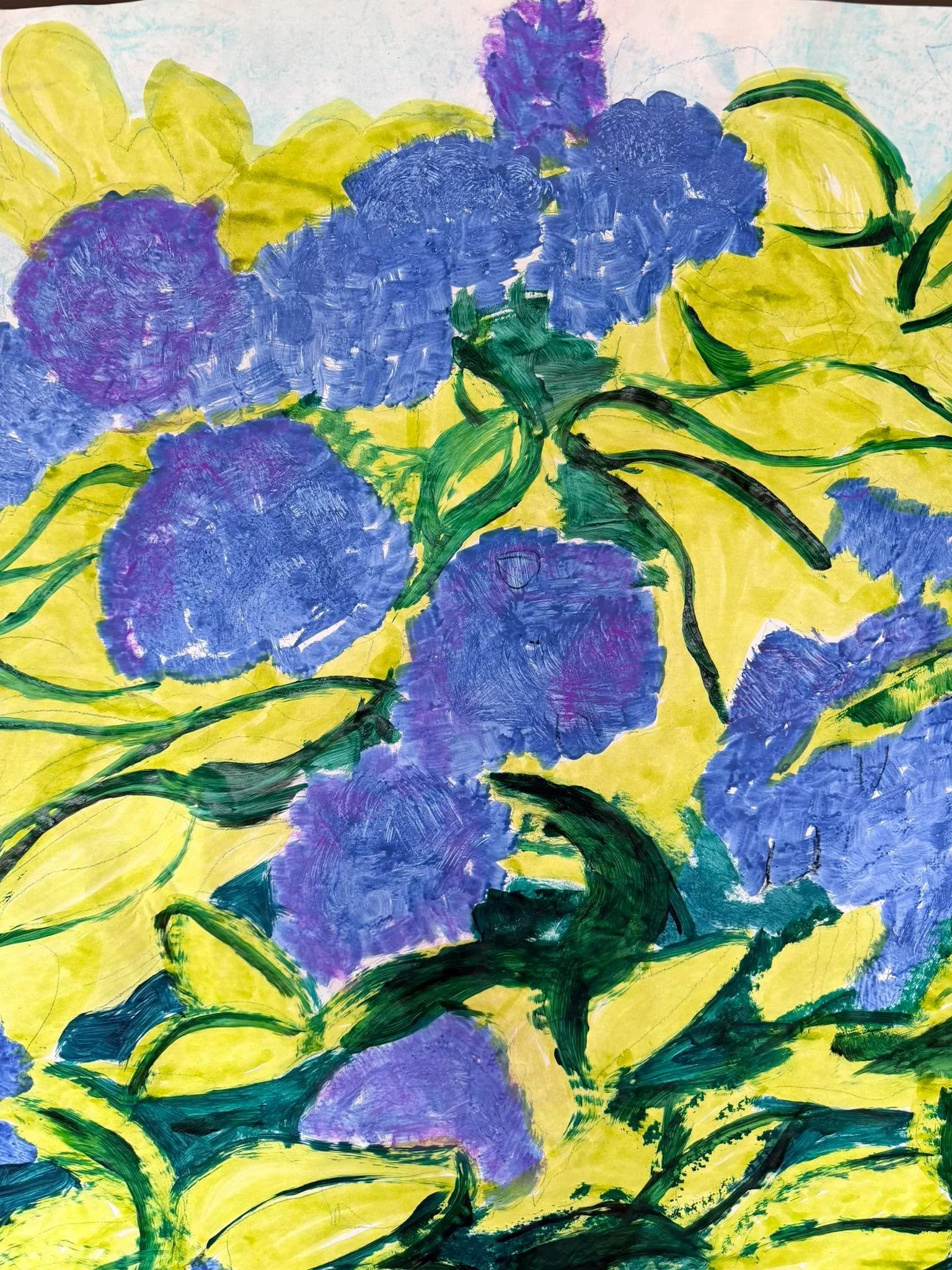 Looking forward to
Those big blue blossoms