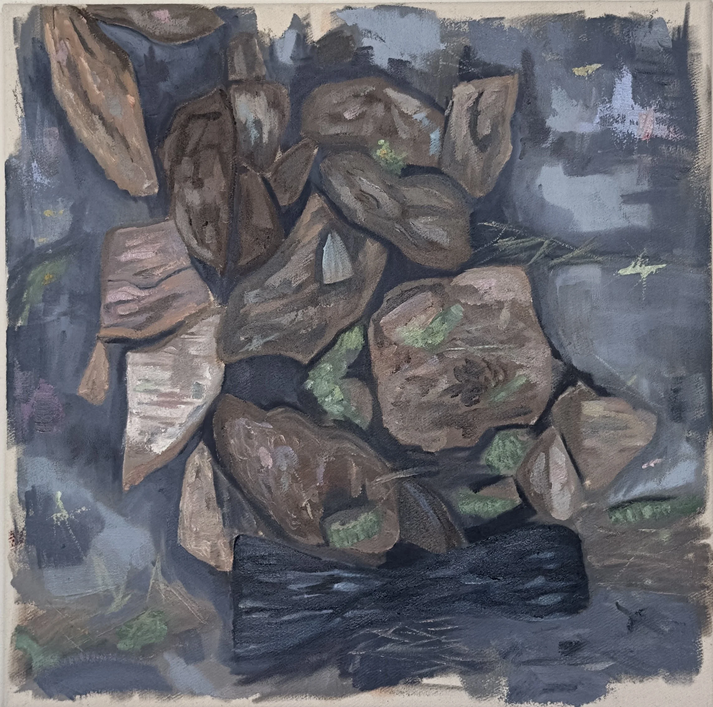 "Understory", oil on canvas, 40 x 40 cm, 2026