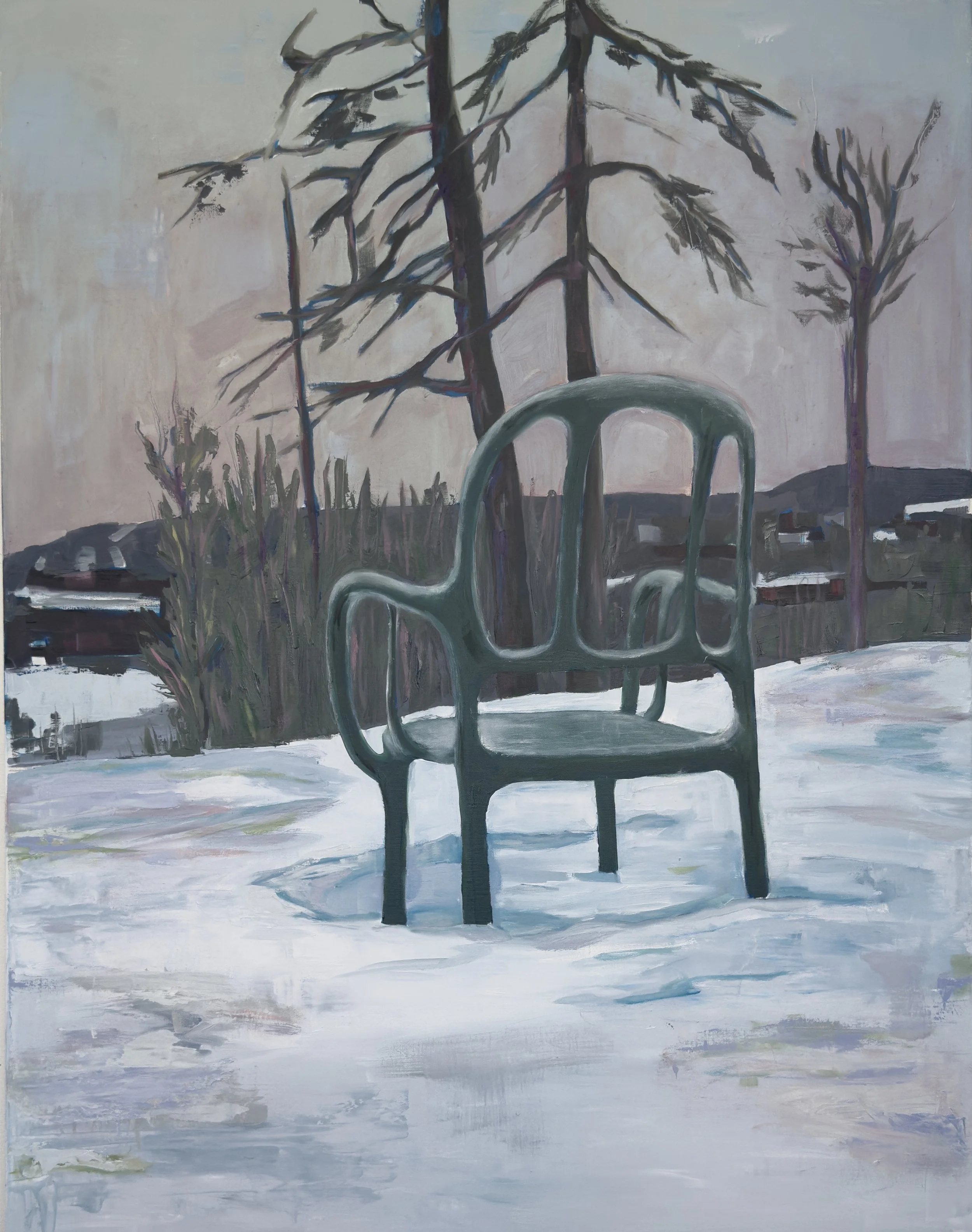 "Lookout", oil on linen, 90 x 70 cm, 2026