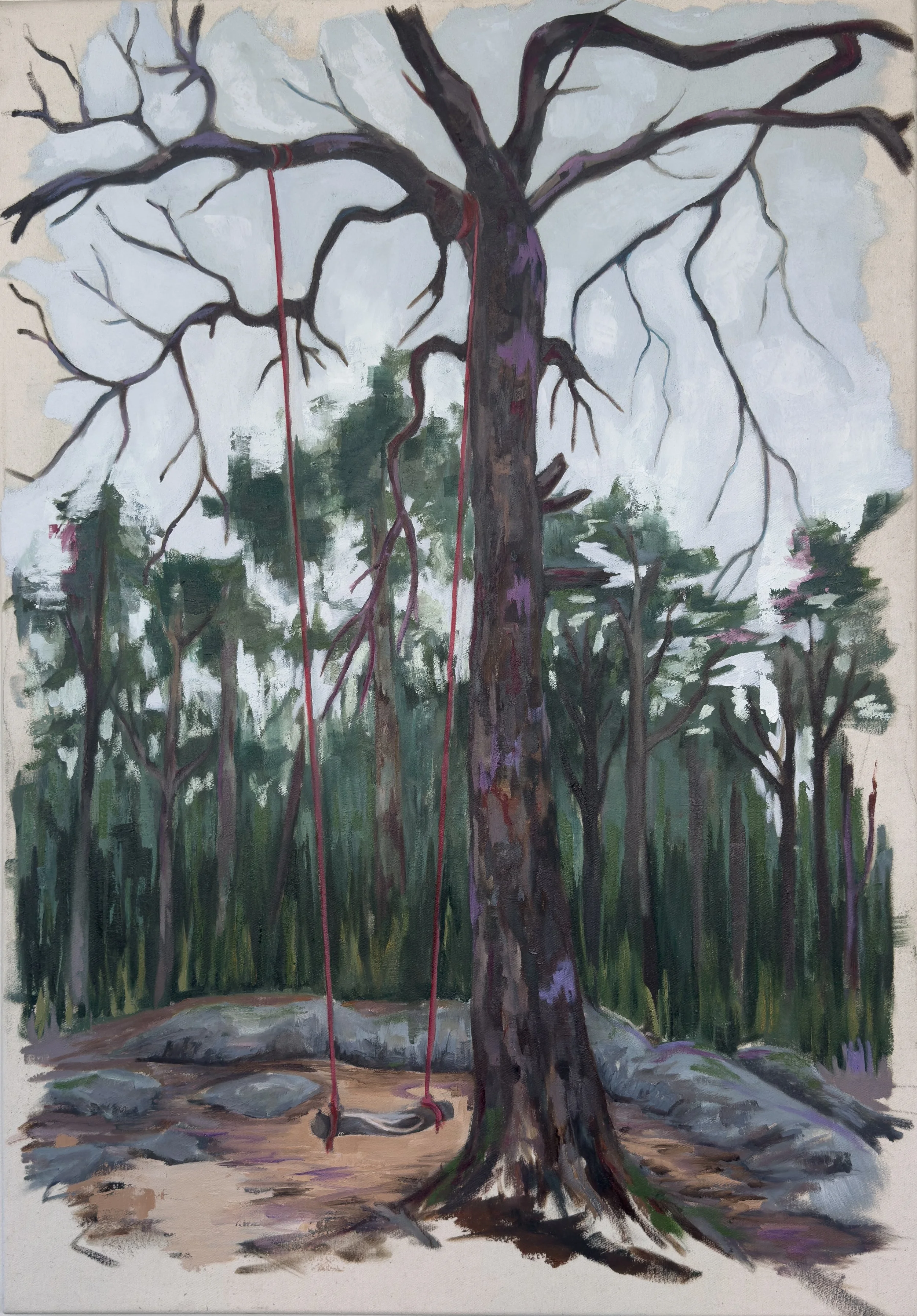 "What we leave behind", oil on canvas, 100 x 70 cm, 2026