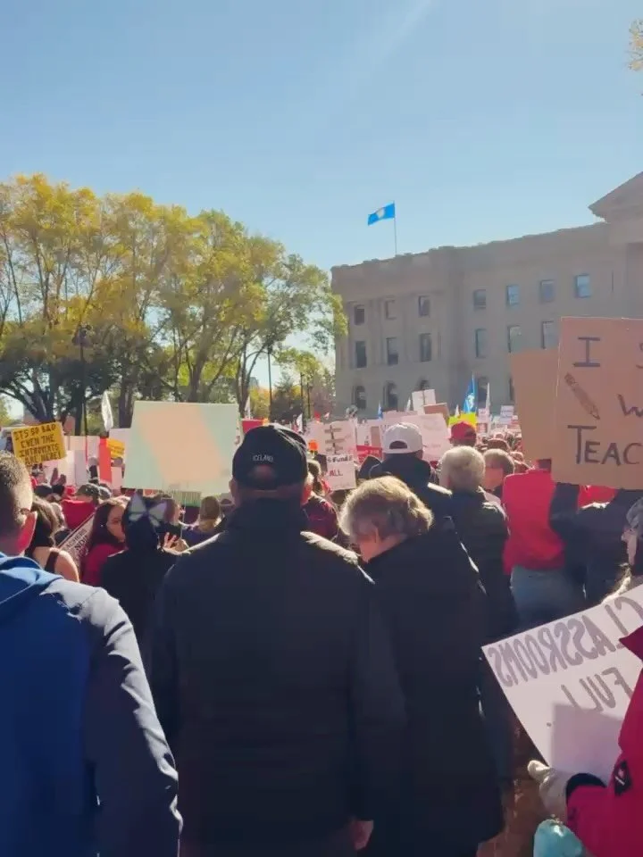 I stand with Alberta Teachers in their fight for better education for our kids. 👊 ✏️ ✅ #edmonton #alberta #teachers #weareata