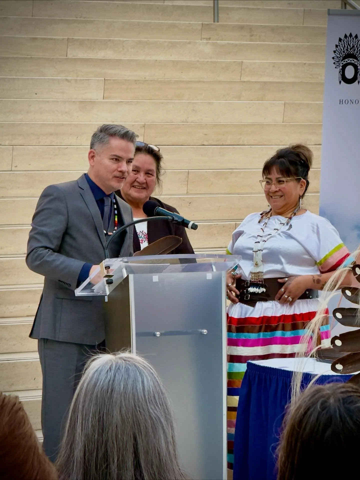 Deeply honoured to receive the Okimaw Award for the teaching of Honesty. Throughout my work as a creator, in the public sector,&nbsp;&nbsp;and as a City Councillor, I have striven to carry myself with honesty and integrity.

The Raven, in traditional