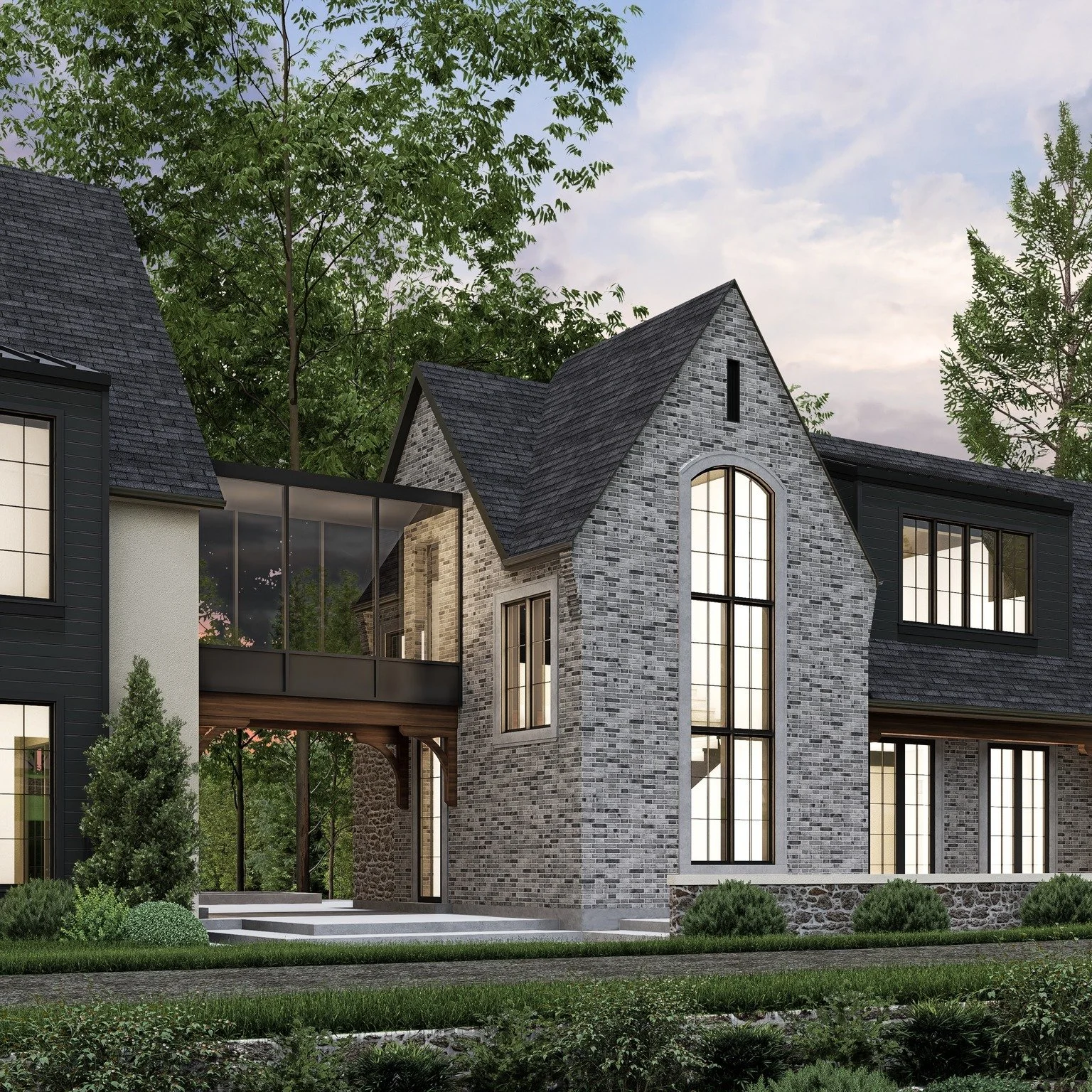 Sharing a favourite design moment from this estate project.
The glass bridge we created between the main house and the gym/cabana isn&rsquo;t just a walkway &mdash; it&rsquo;s a light-filled passage that changes the whole experience of moving through