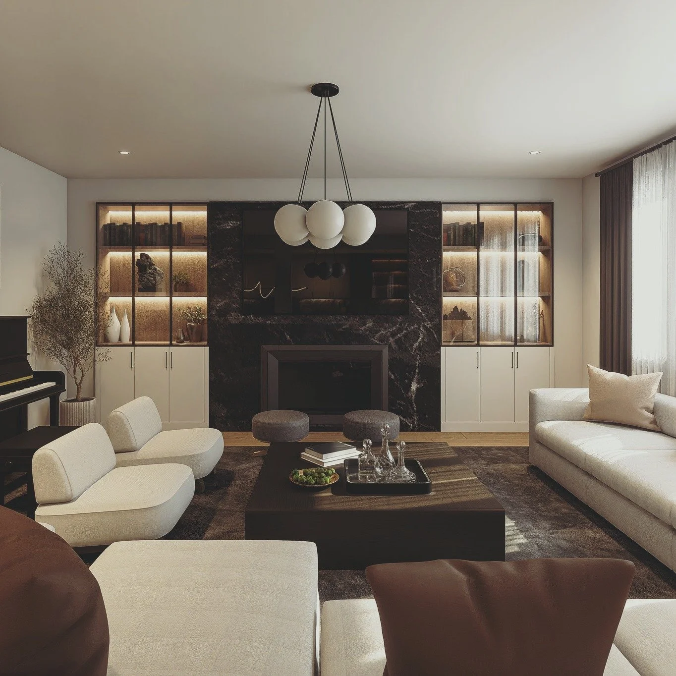 For this home, we leaned into a vintage interior language &mdash; rich tones, time-worn textures, and thoughtful details that make the rooms feel both moody and deeply inviting. 

Elegant without feeling precious, and intimate in a way only spaces wi