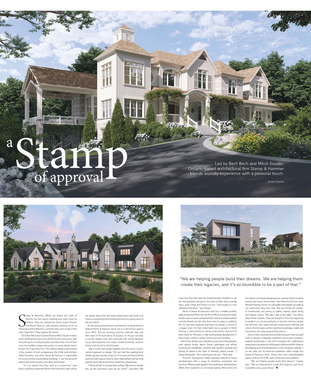 🍂 We&rsquo;re Featured! 🍂

Although this feature was published earlier, we&rsquo;re just now sharing our page in the Fall issue of @livingluxemagazine &mdash; and it still feels just as exciting.

The spread highlights two beautiful Ontario homes a