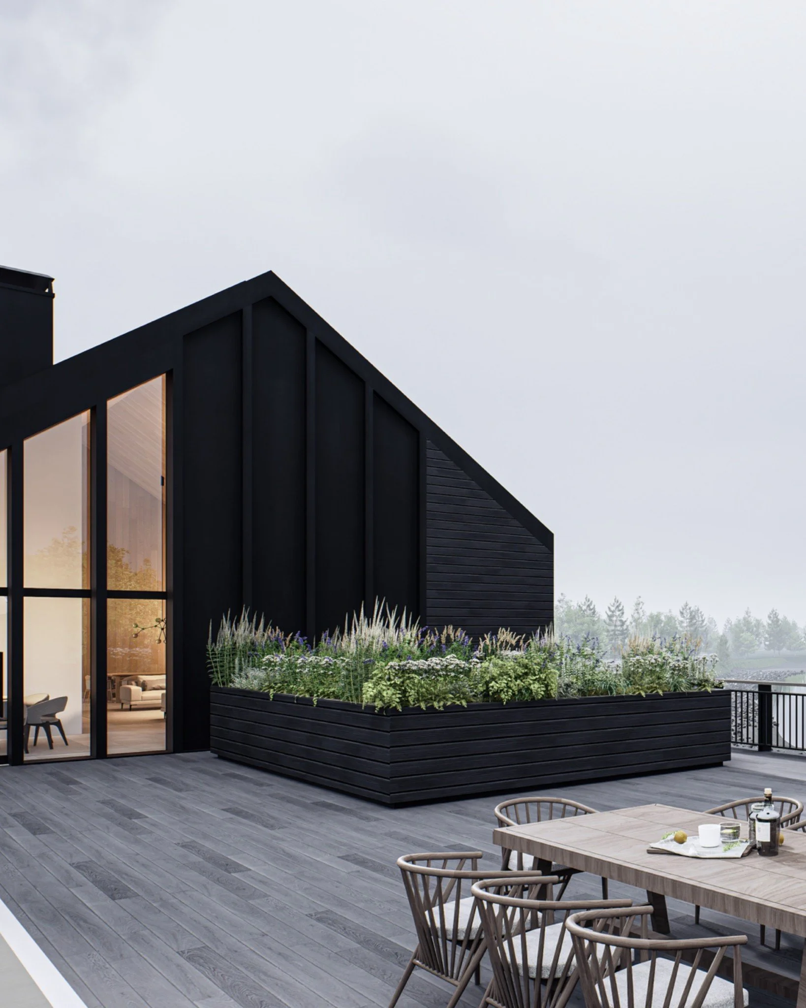Set along the East Coast, this modern retreat was designed as a place to slow down and disconnect.

Quietly secluded and deeply connected to the landscape, the home opens toward the water, light, and surrounding nature. Clean lines, warm materials, a