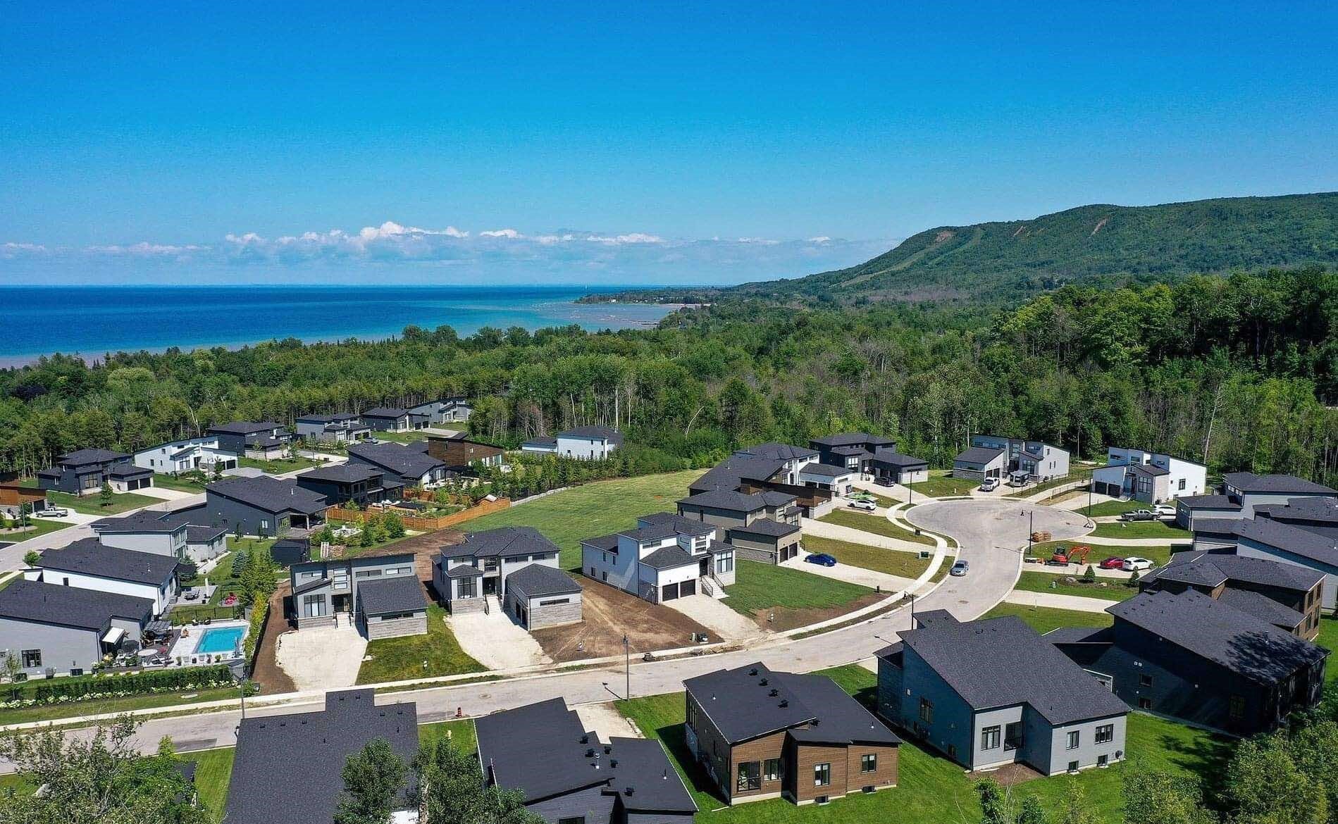 aeriel view of the Bayside neighbourhood and development project