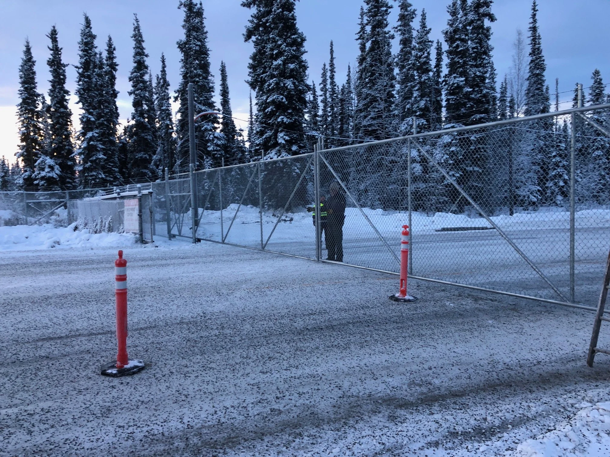 Ft. Wainwright new sliding gate at Badger entrance