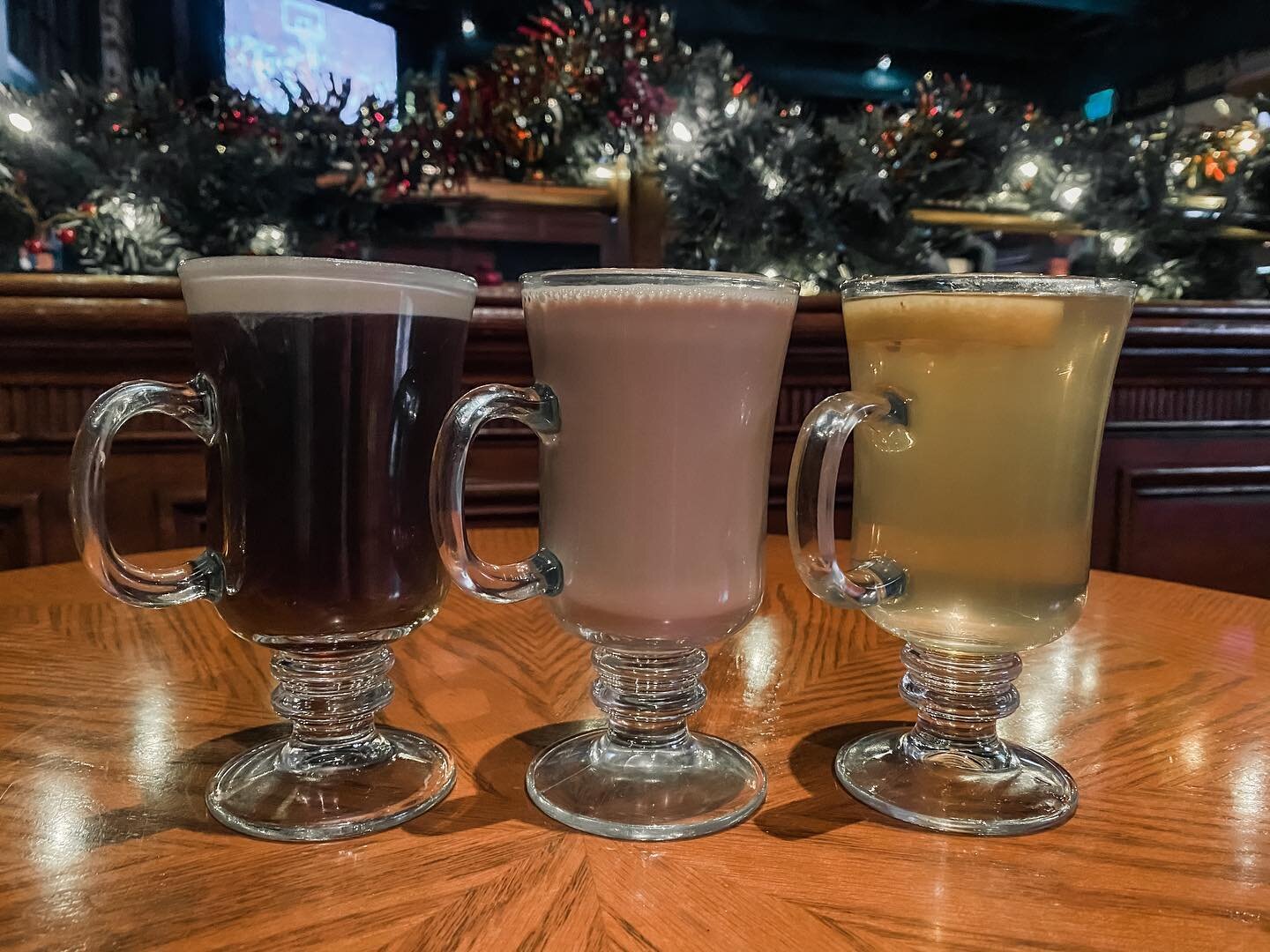 Enjoy delicious hot drinks this winter season ❄️ 
Featuring: Irish coffee &bull; Baileys Coffee &bull; Hot Toddy 

#santabarbara #irishpub #dargans #darganssb #winterseason #holidayseason