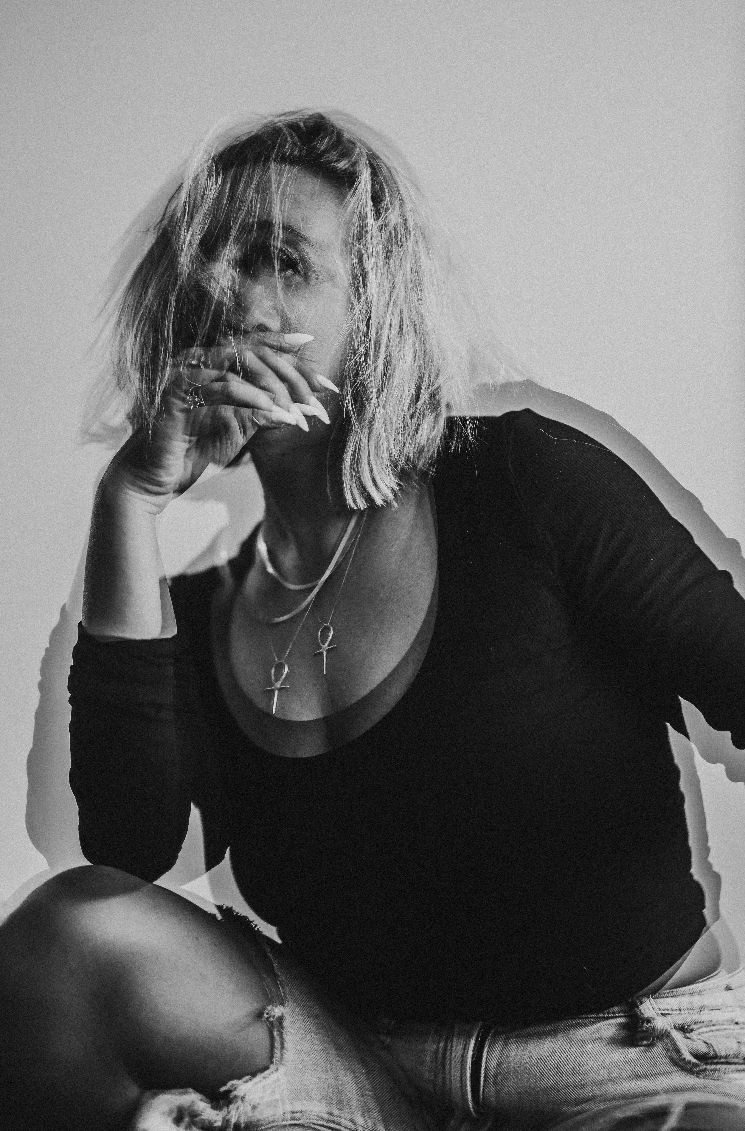 blurry imae of a woman in a studio for empowering session