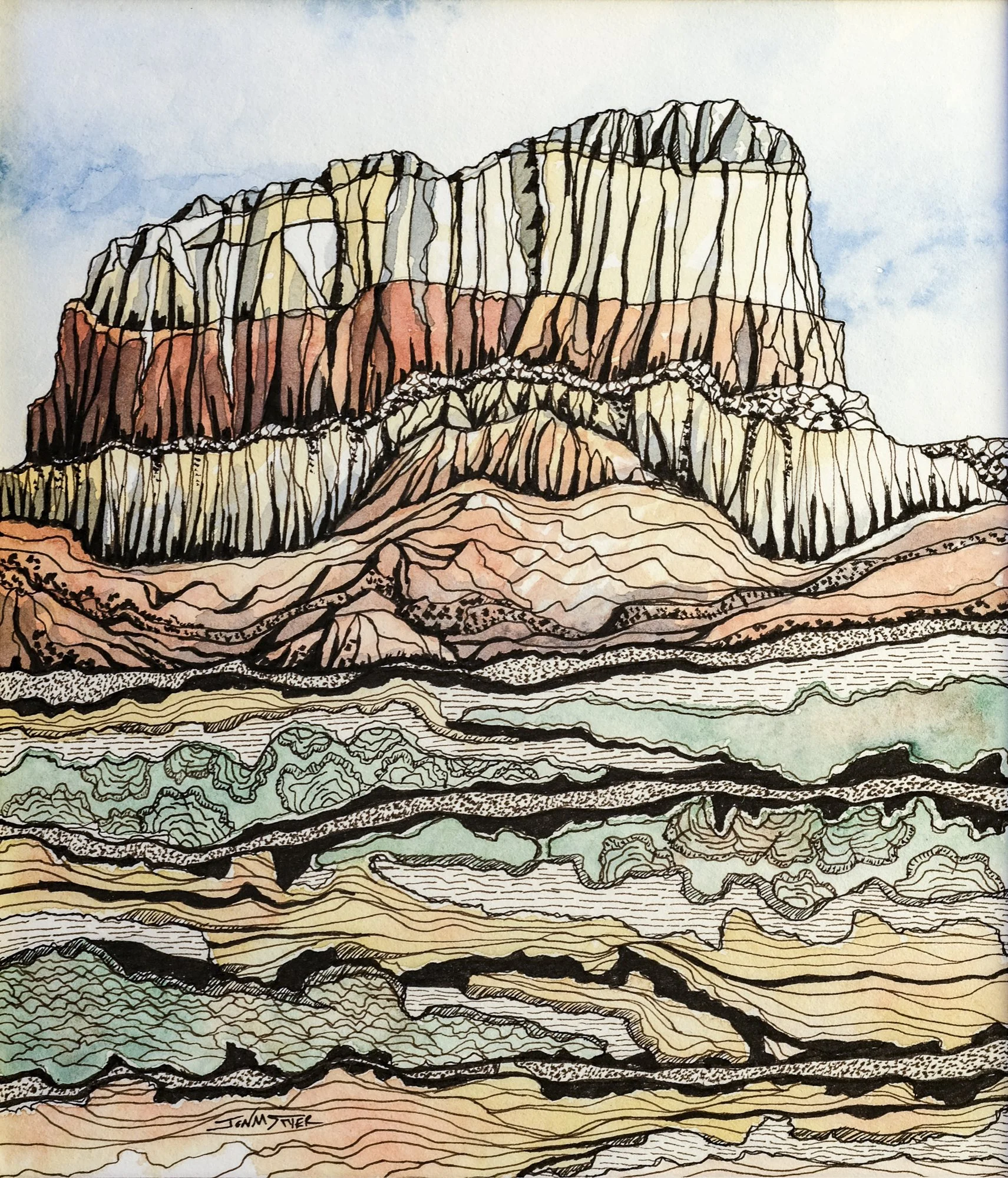 SOLD New Mexico, 2025
Ink and watercolor
7.5” x 7.5”