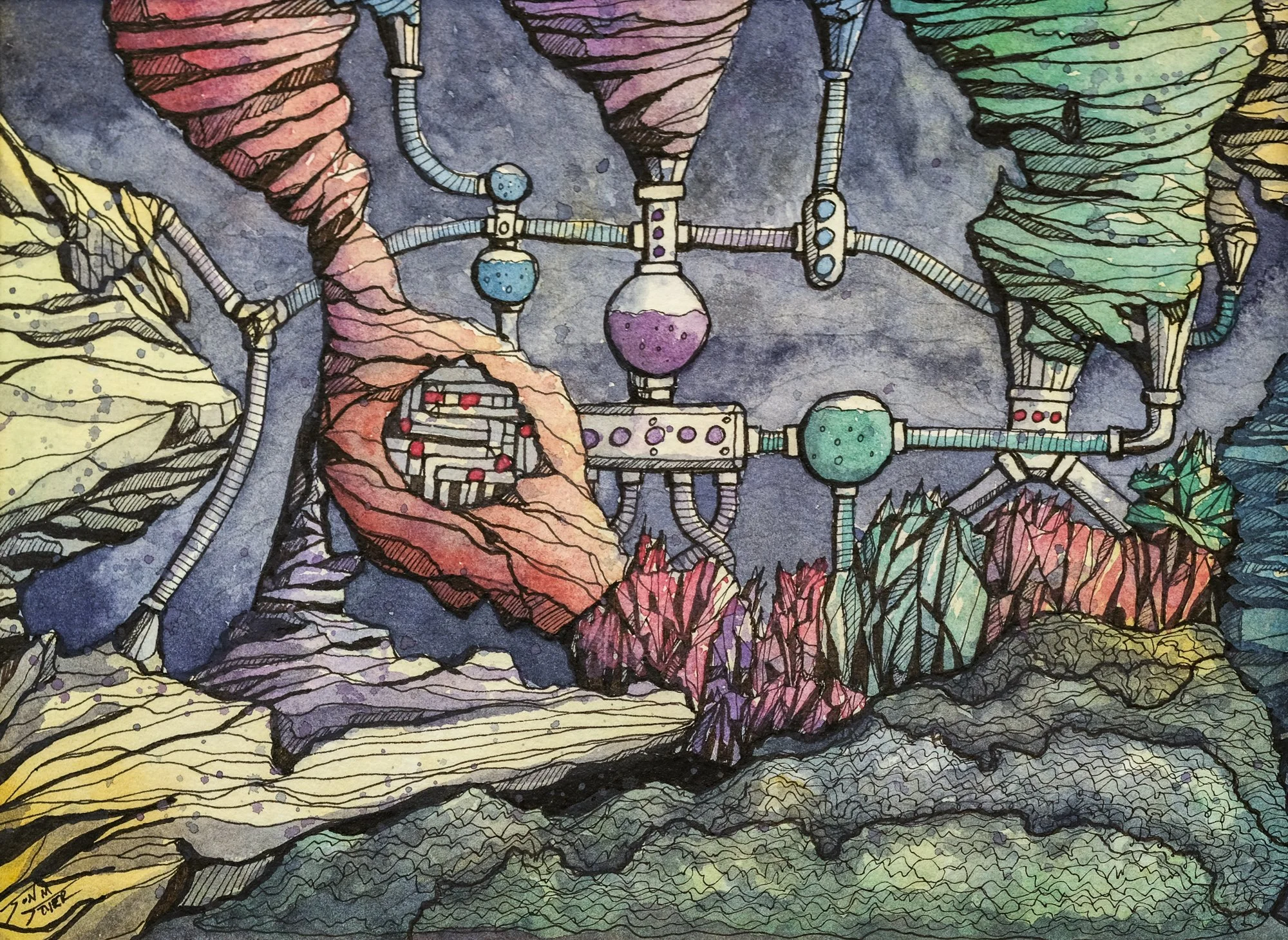 SOLD Hope Farm, 2025
Ink and watercolor
7.5” x 5.5”