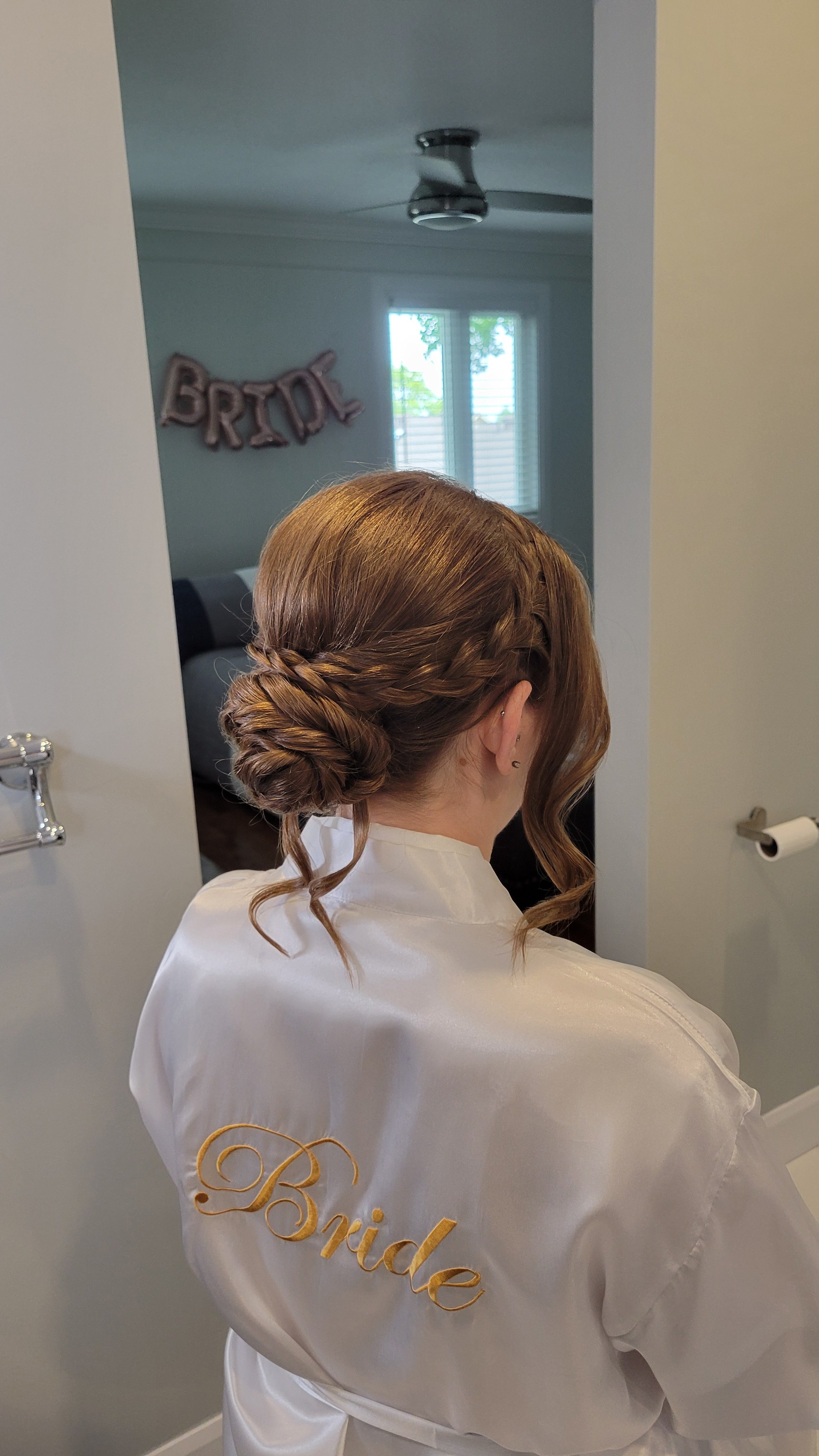 Bridal low bun