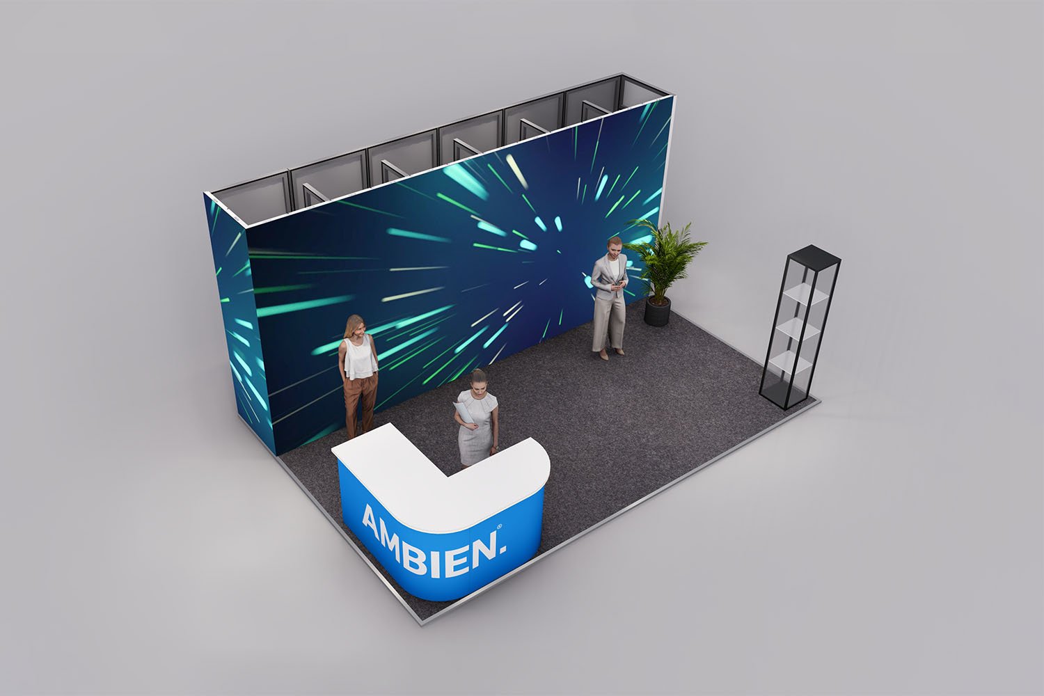 Pro Peninsula Exhibition Stand - 6m x 4m