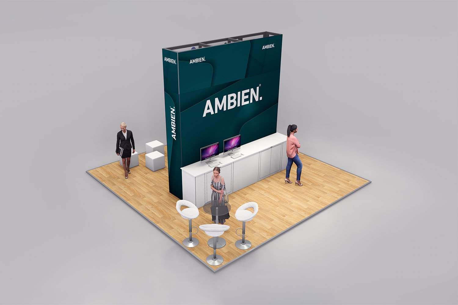 Pro Island Exhibition Stand - 6m x 6m