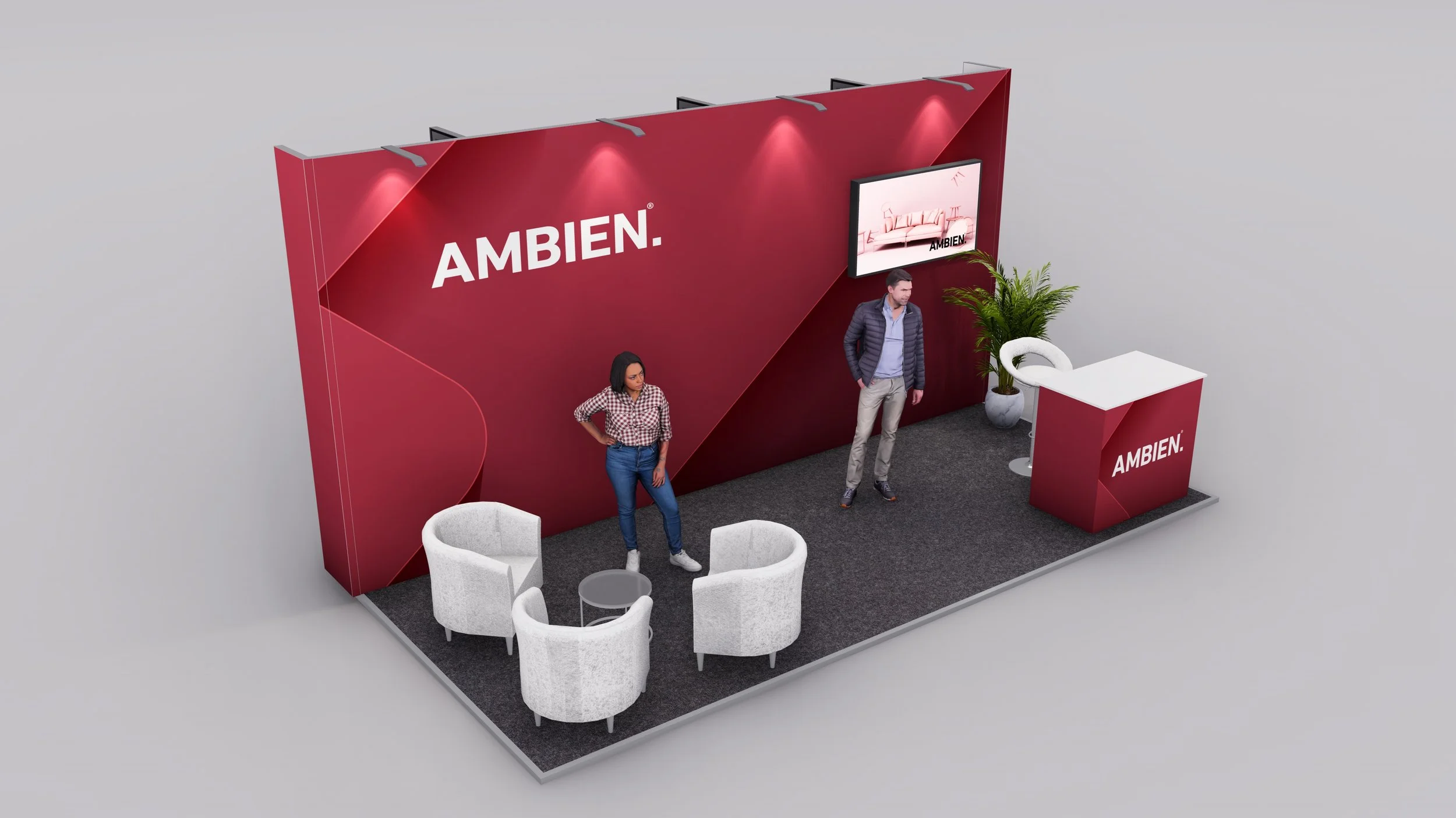 Pro Peninsula Exhibition Stand - 6m x 3m