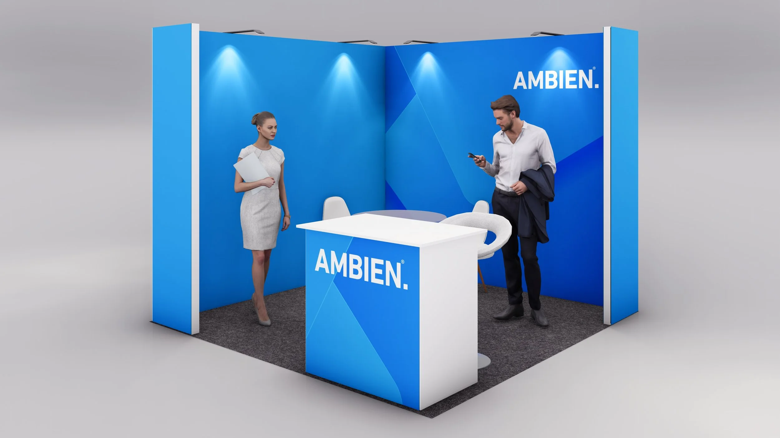 Corner Core Exhibition Stand - 3m x 3m