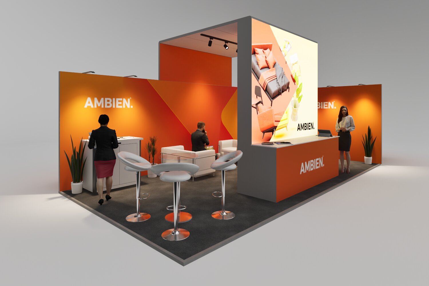Corner Pro Exhibition Stand - 8m x 4m