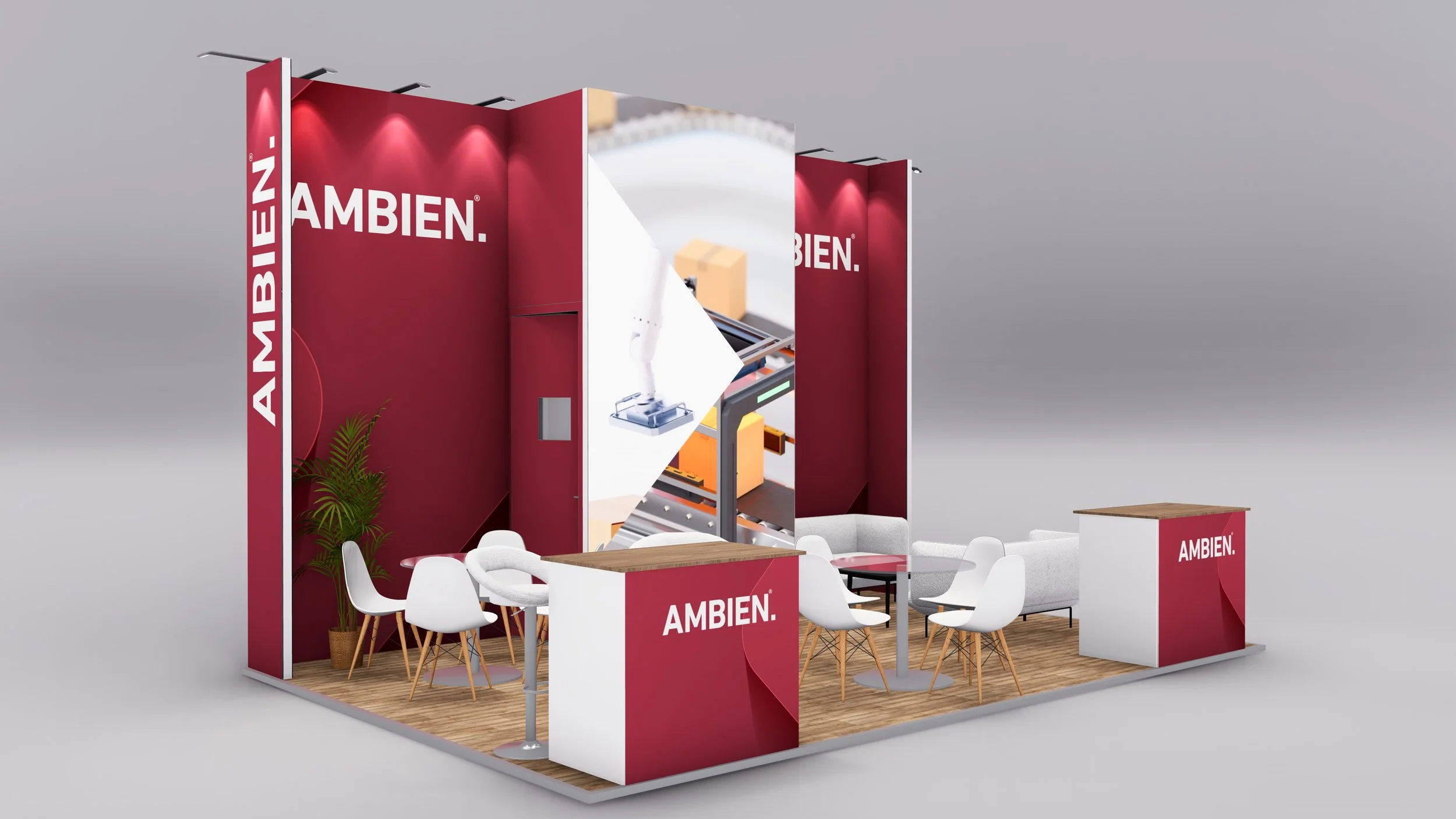 Pro Peninsula Exhibition Stand - 6m x 4m