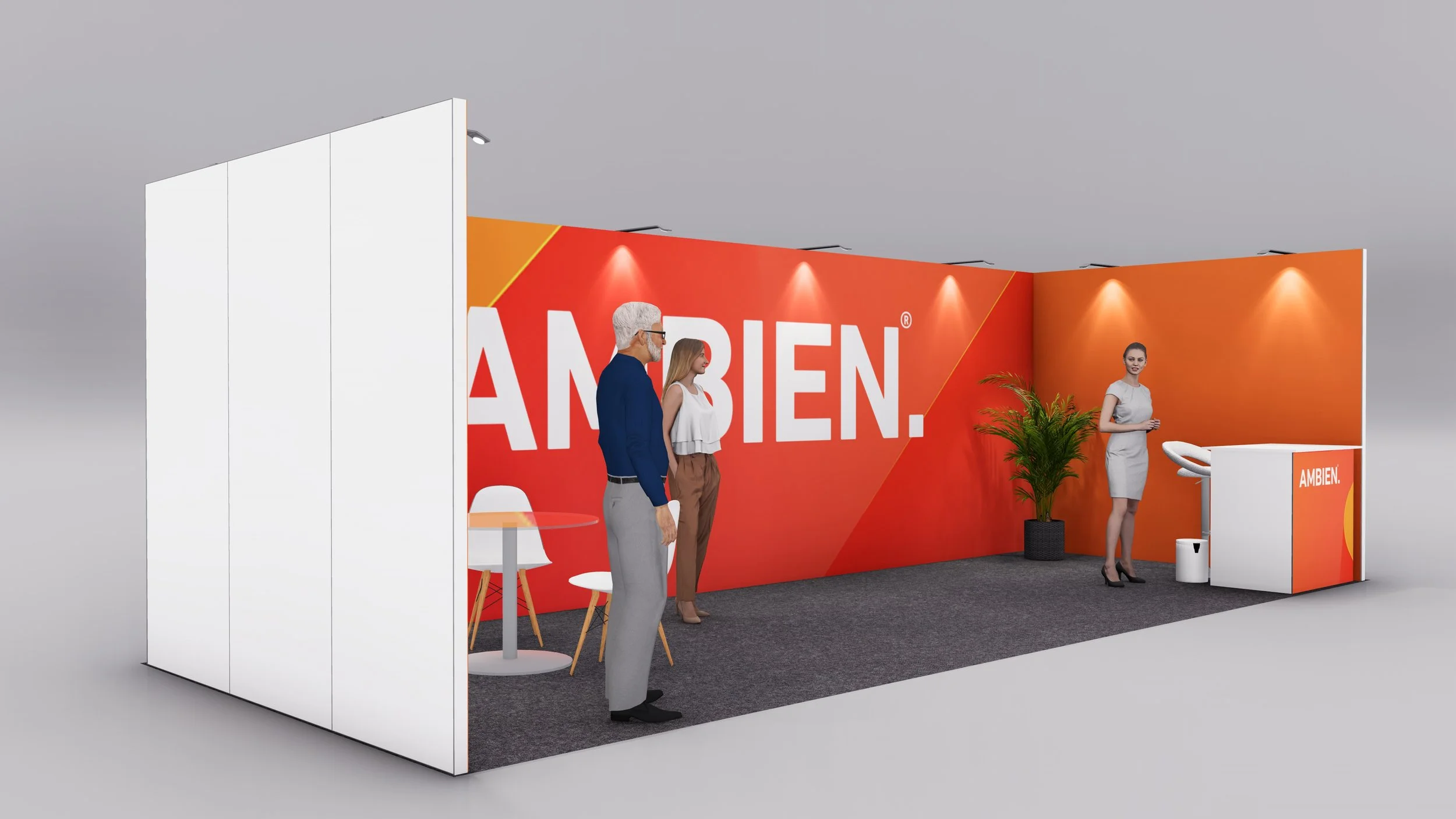 Row Core Exhibition Stand - 8m x 3m