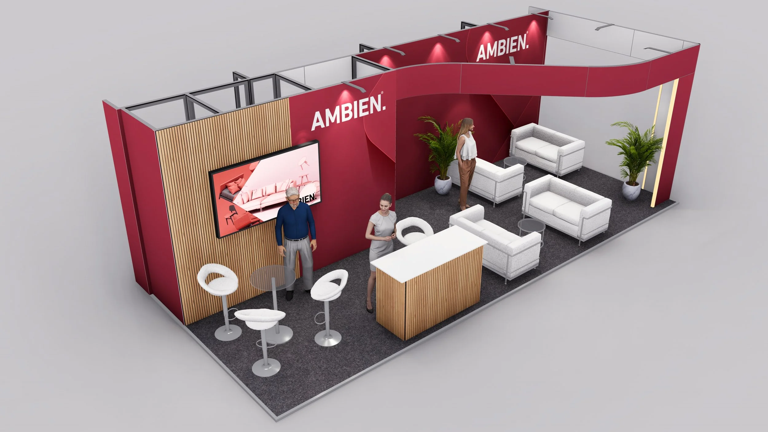 Pro Peninsula Exhibition Stand - 9m x 4m