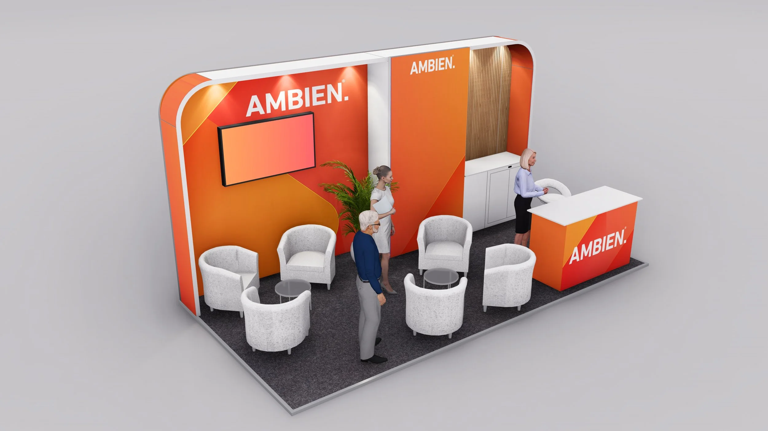 Pro Peninsula Exhibition Stand - 6m x 3m