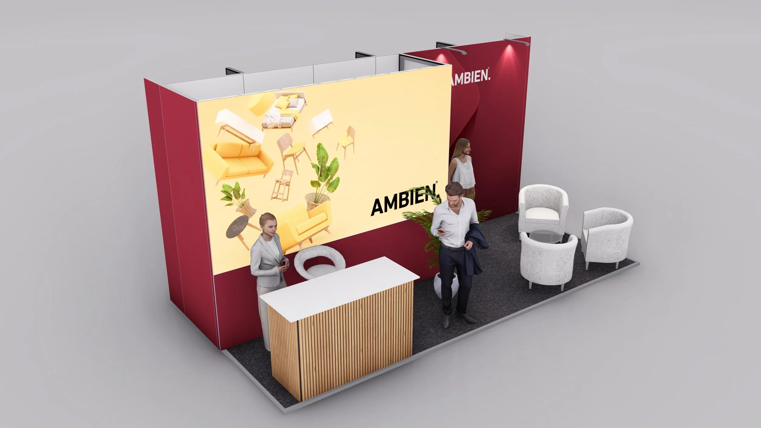 Pro Peninsula Exhibition Stand - 6m x 3m
