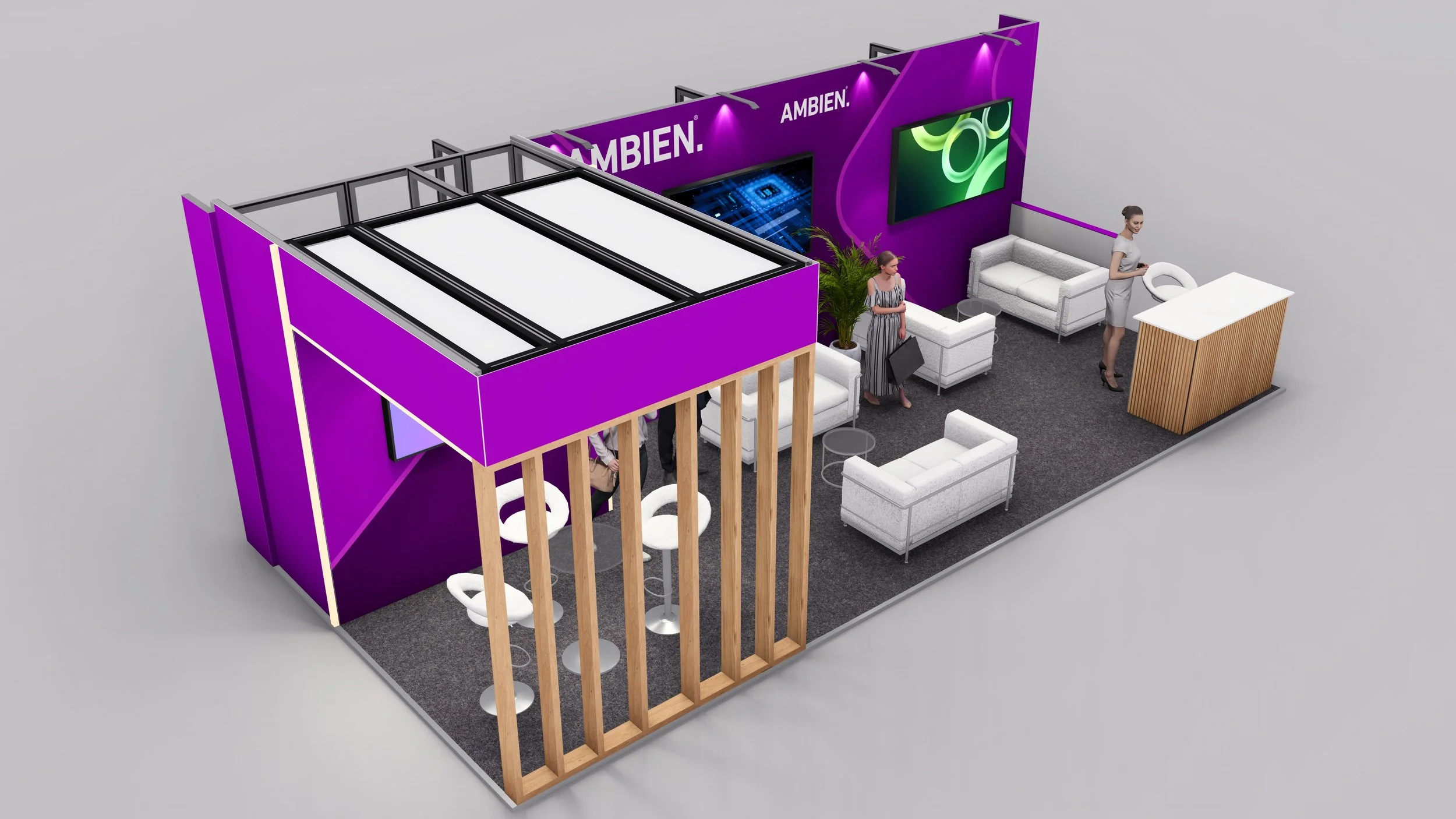 Pro Peninsula Exhibition Stand - 9m x 4m