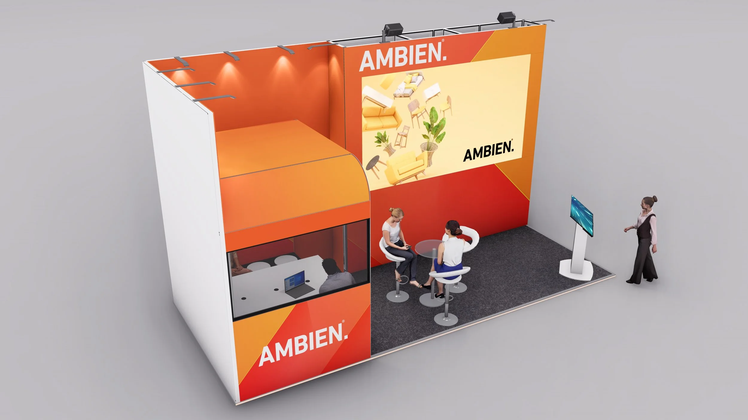 Corner Elite Exhibition Stand - 7m x 3m
