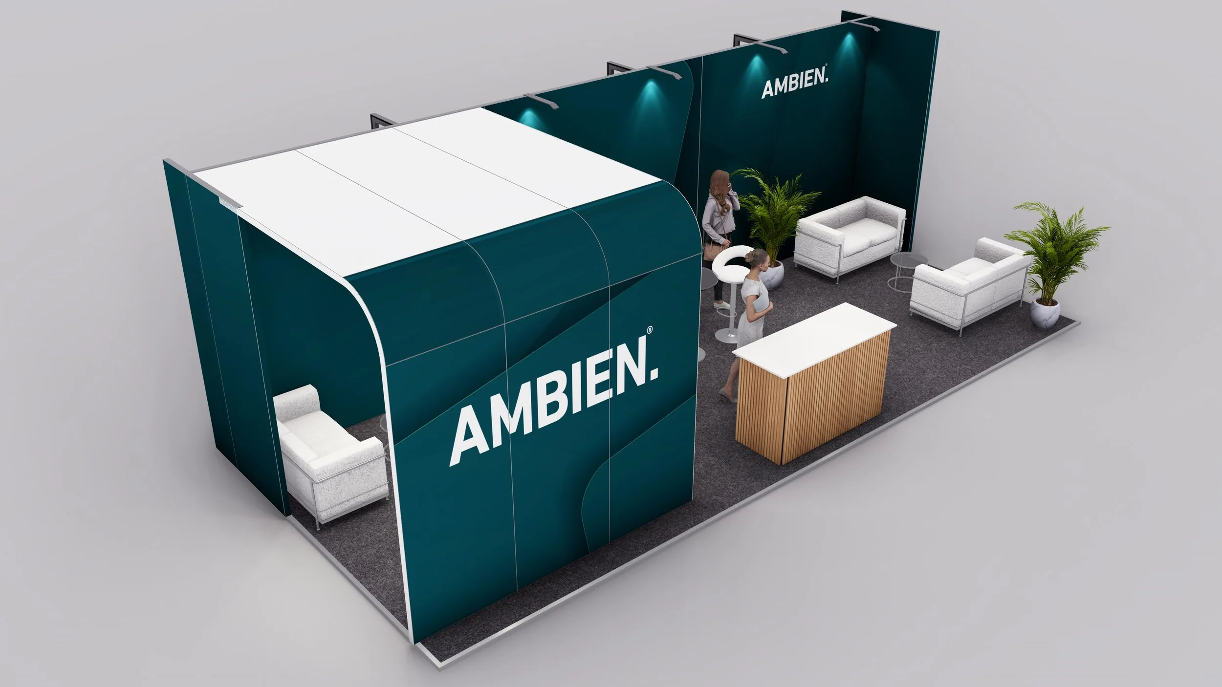 Pro Peninsula Exhibition Stand - 9m x 4m