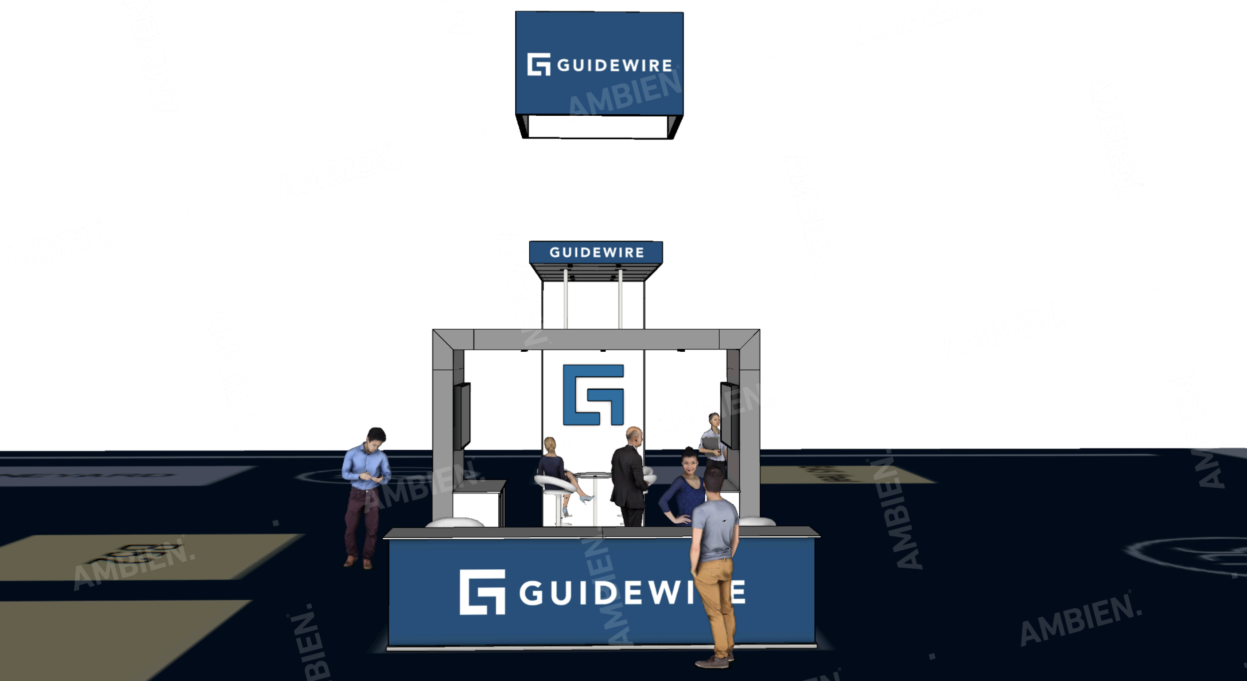 Ambien®360 Guidewire Render Design Exhibition Stand at Insurtech Show
