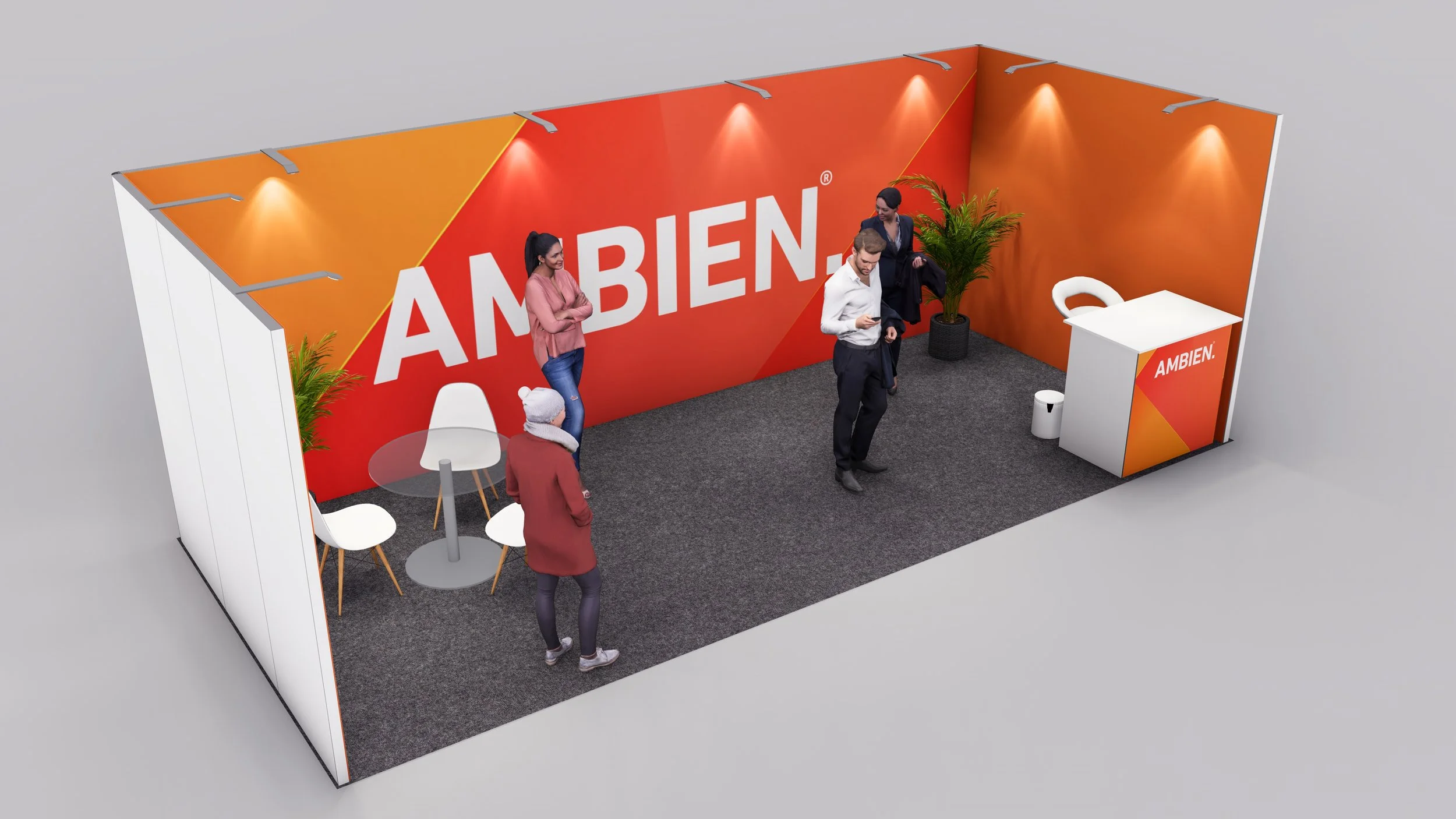 Row Core Exhibition Stand - 7m x 3m