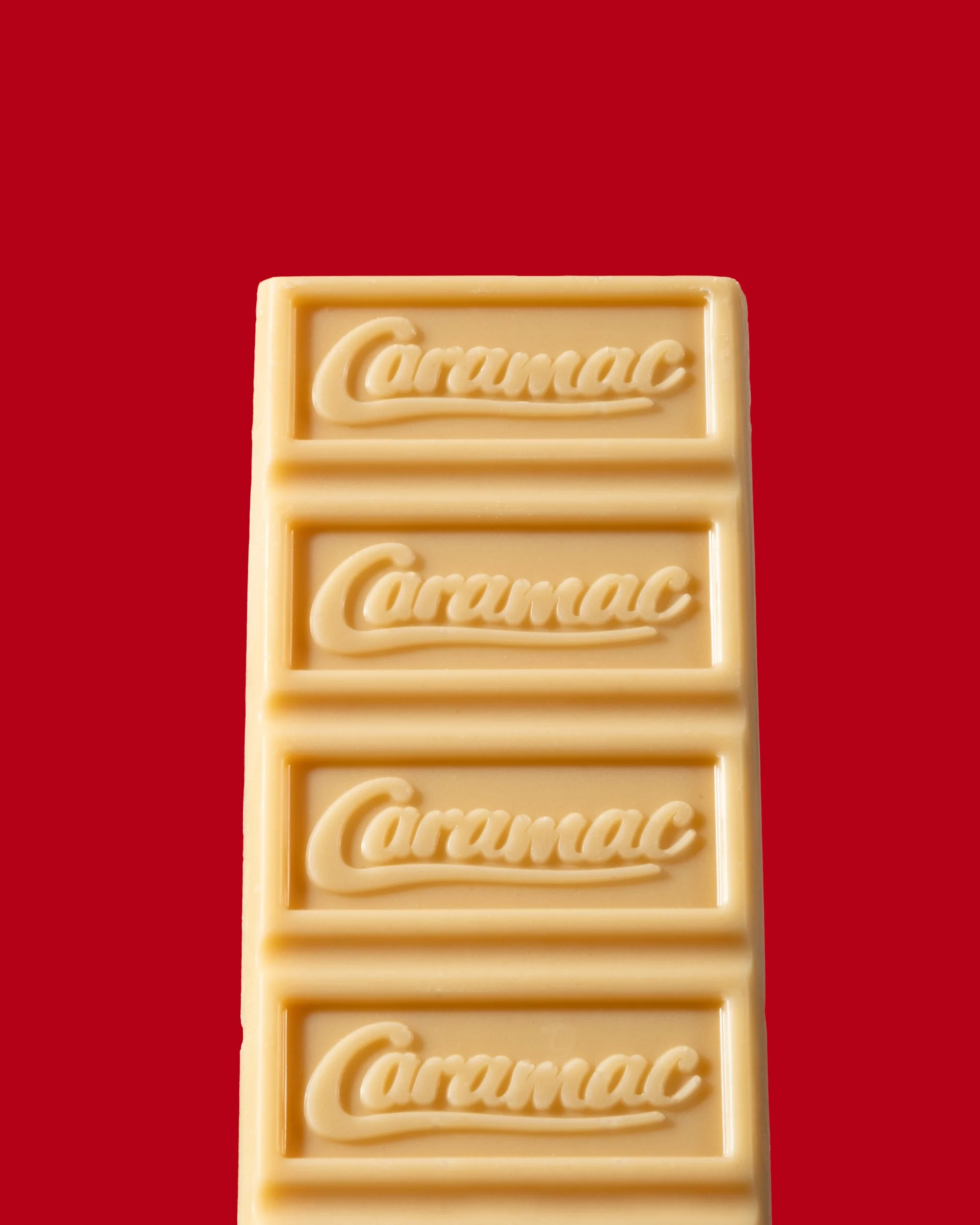 Caramac bar unwrapped